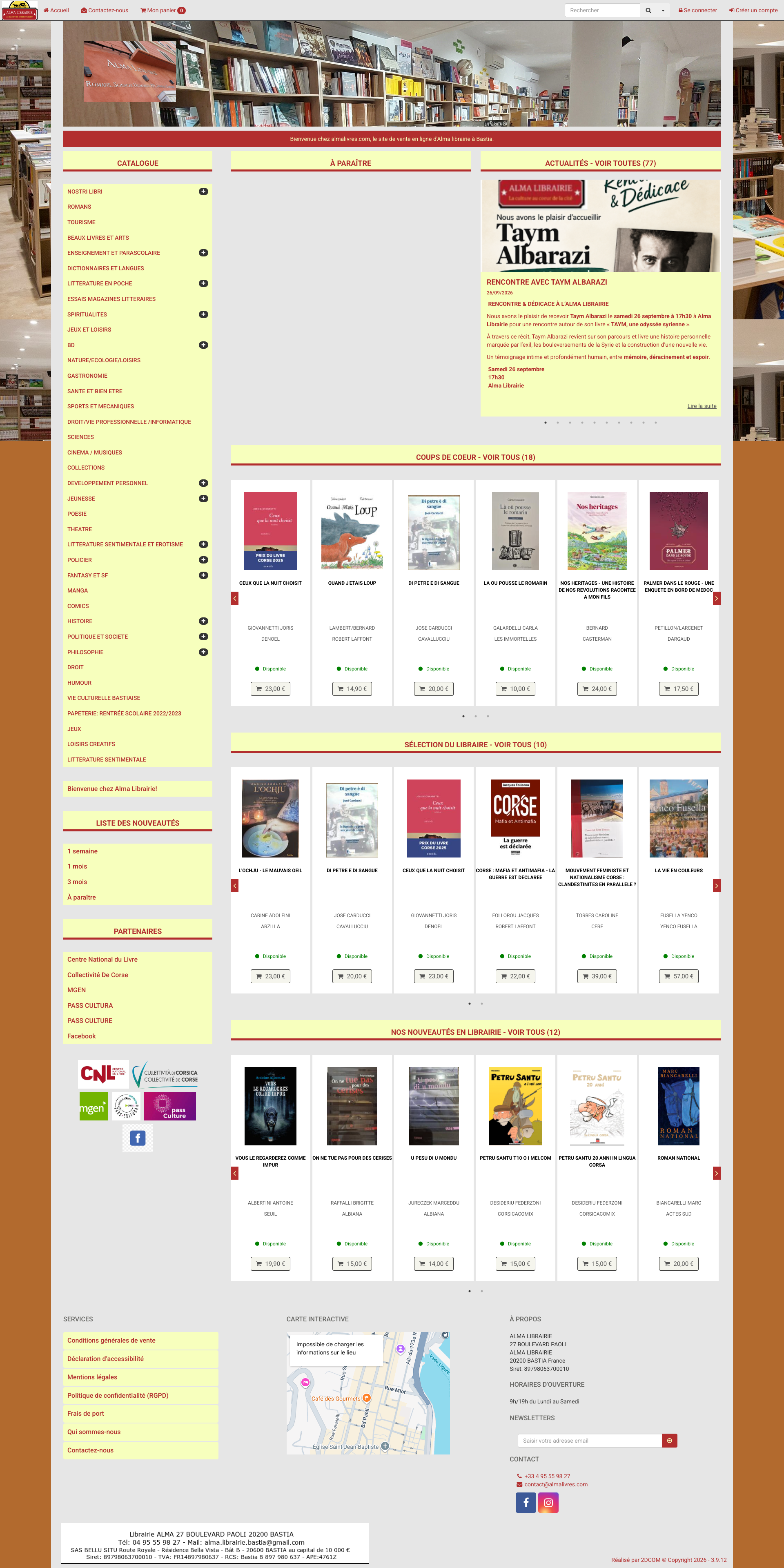 Aperçu du site