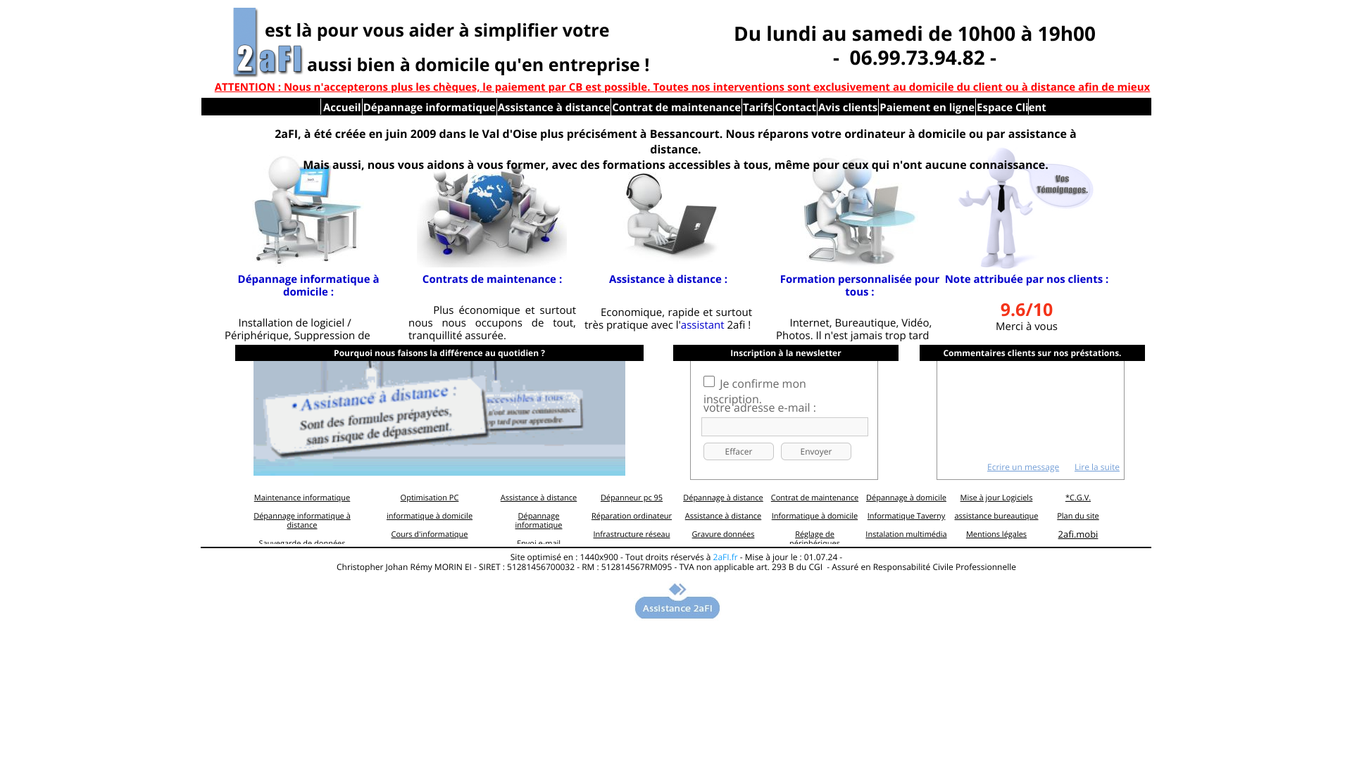 Aperçu du site