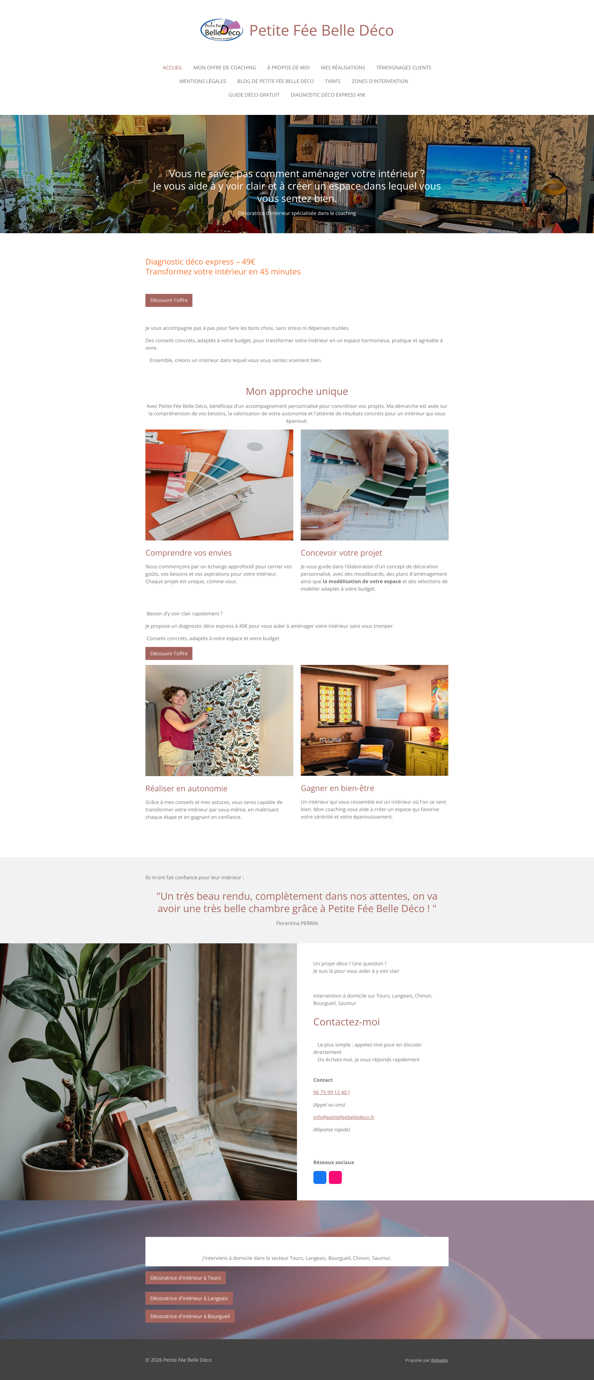 Aperçu du site