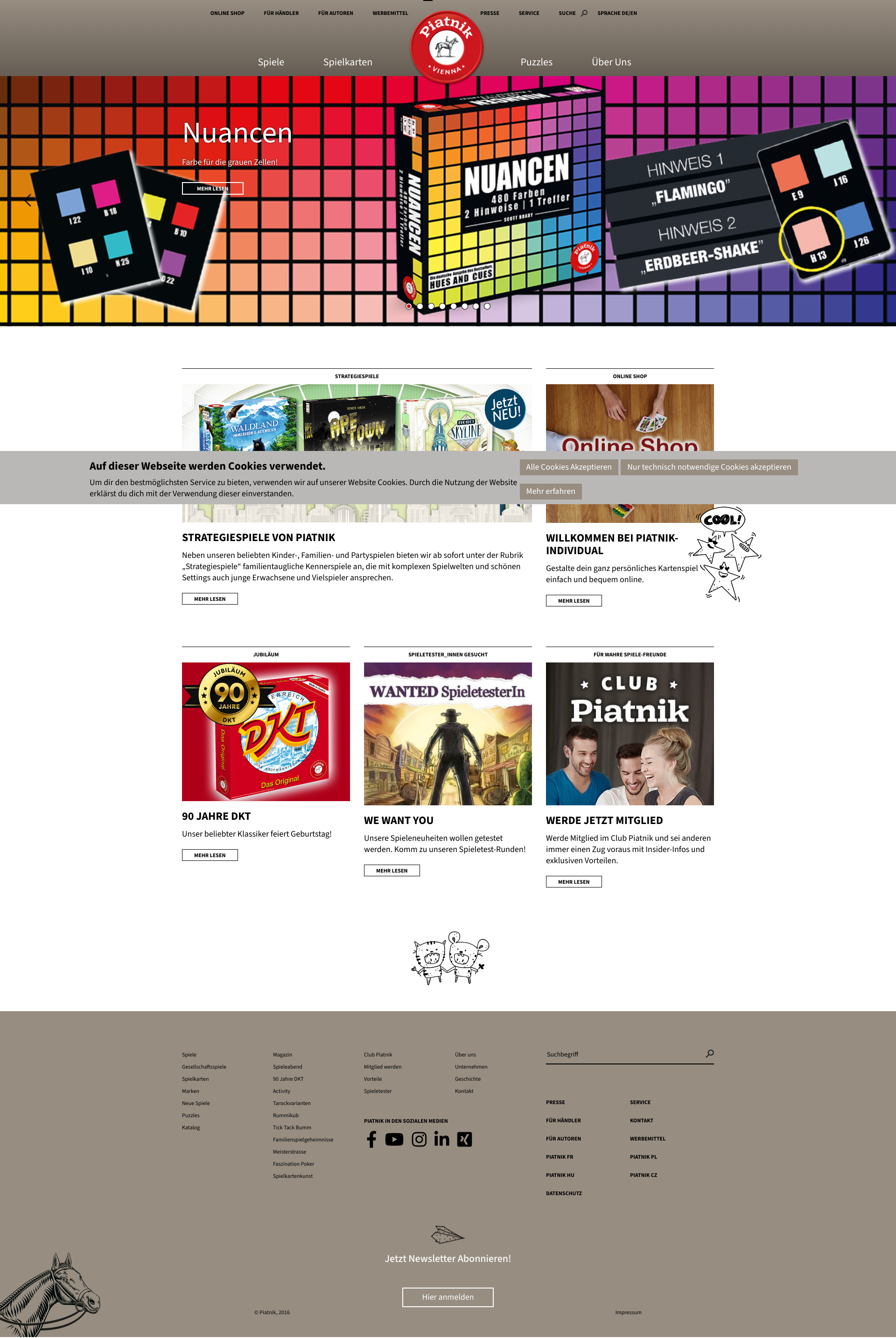 Aperçu du site