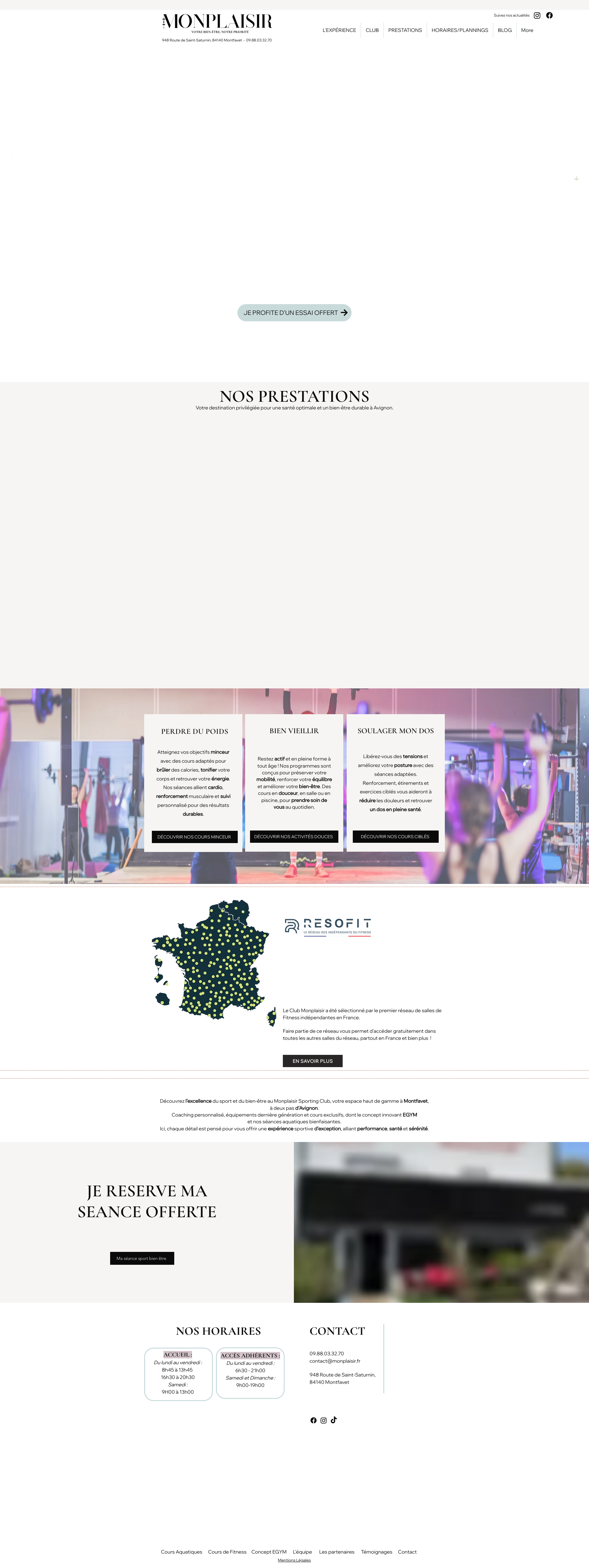 Aperçu du site