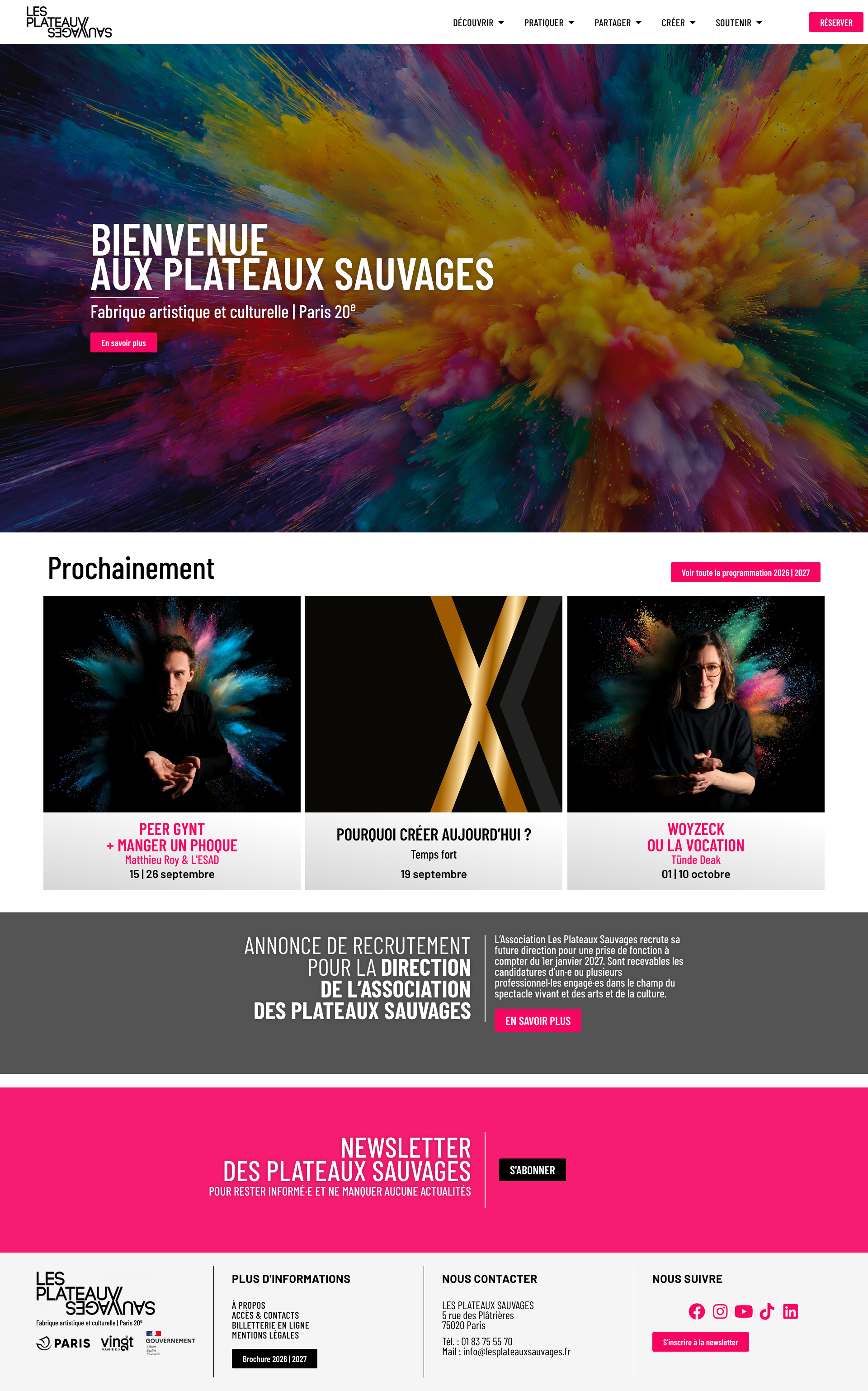 Aperçu du site