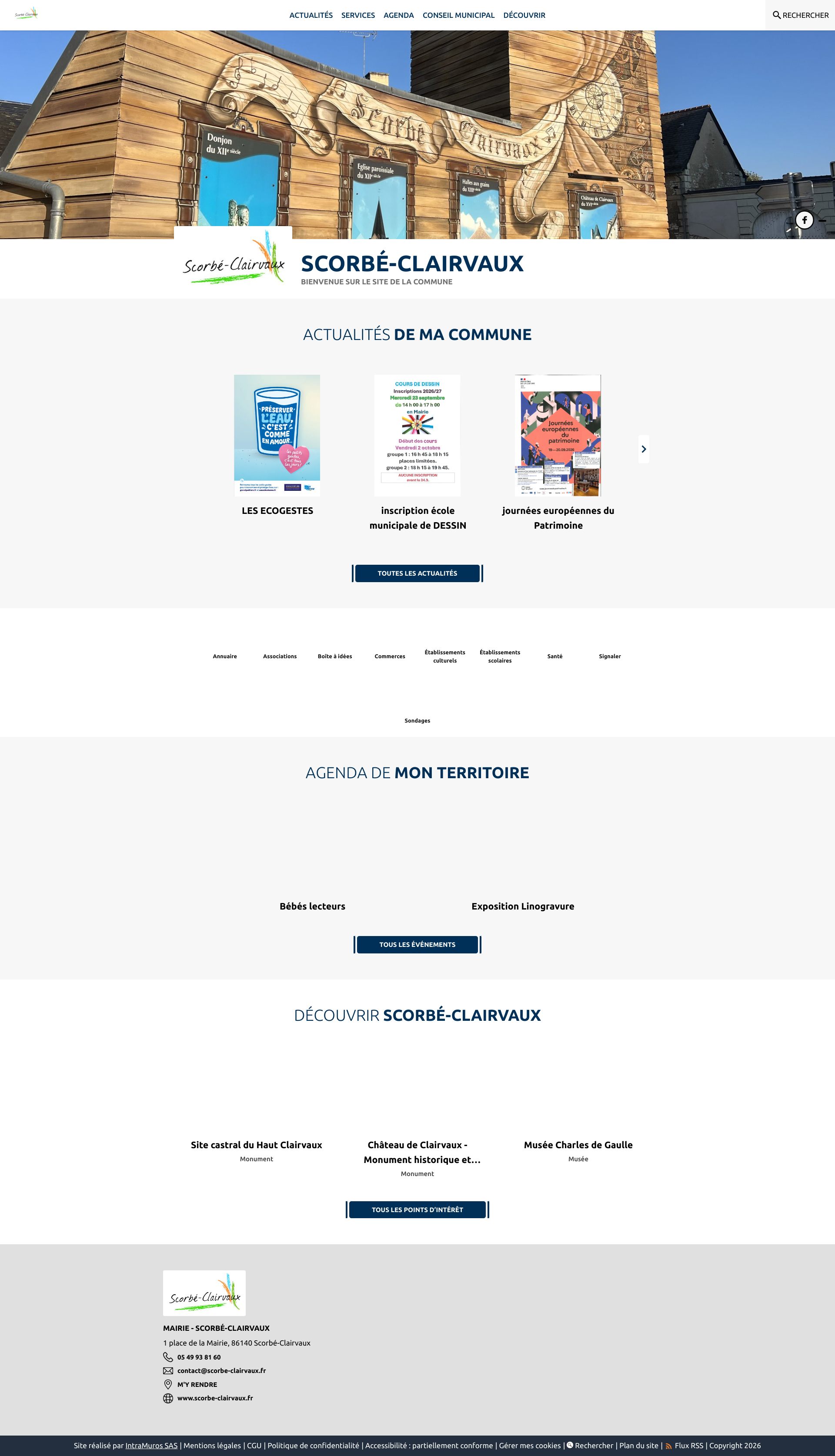 Aperçu du site