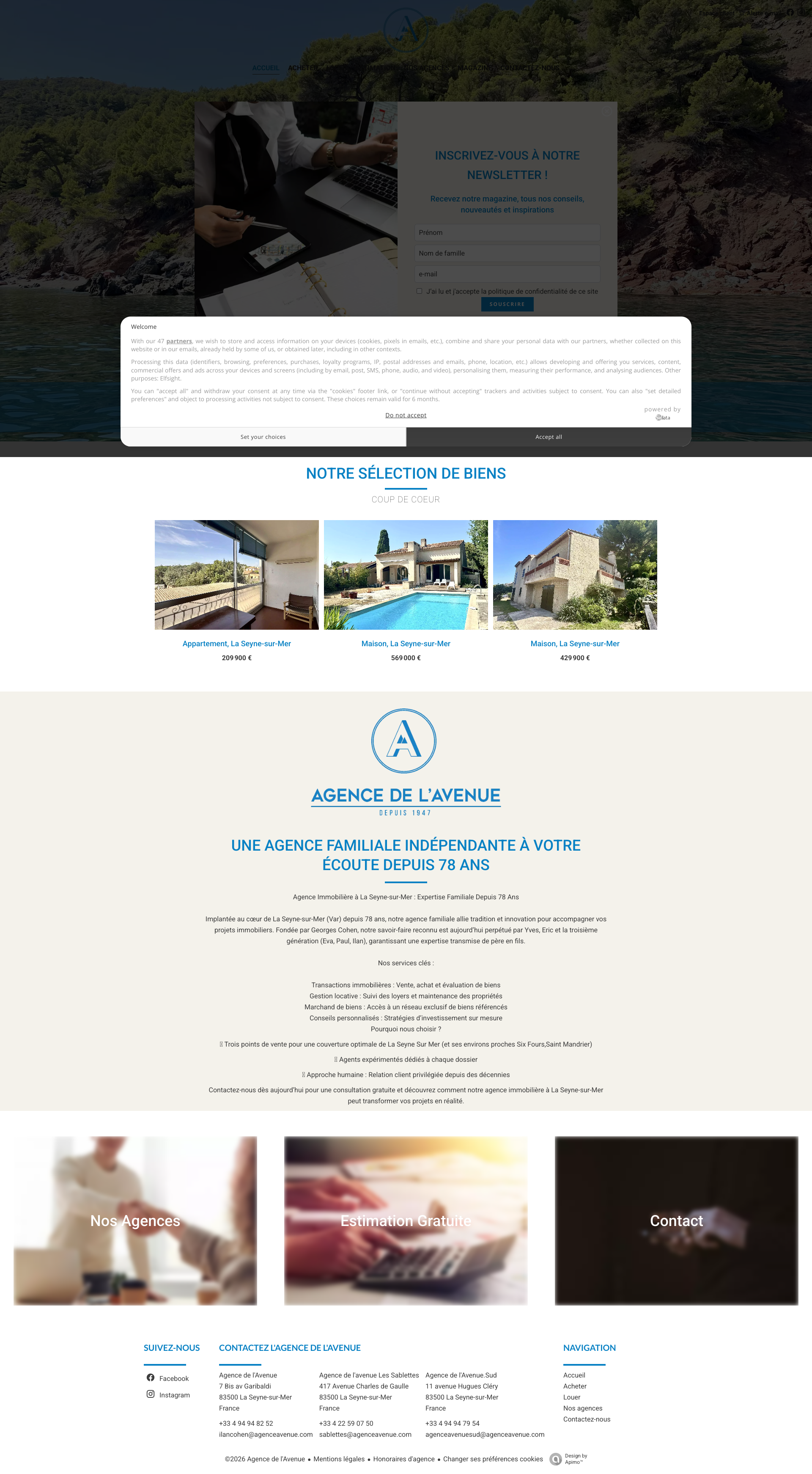 Aperçu du site