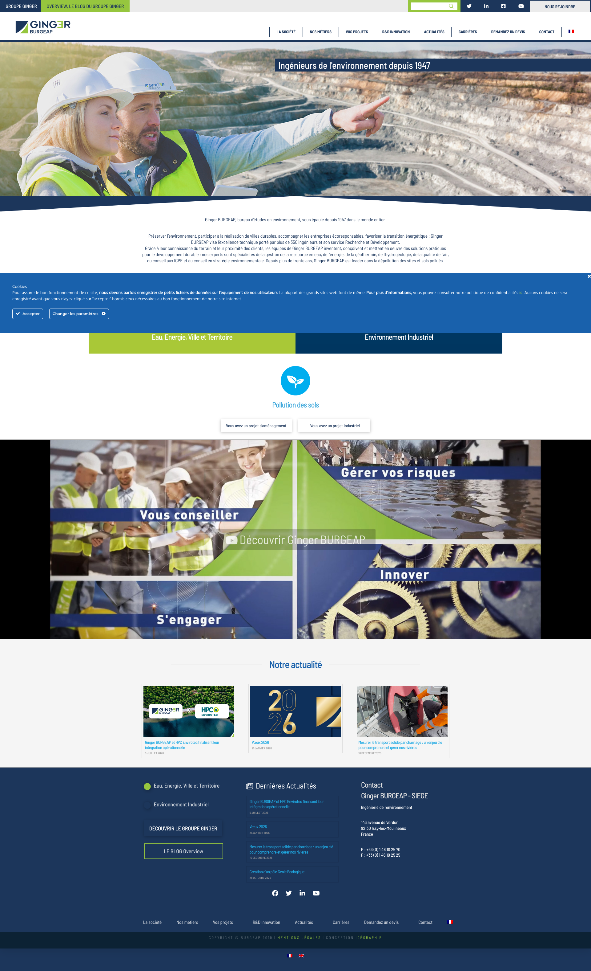 Aperçu du site