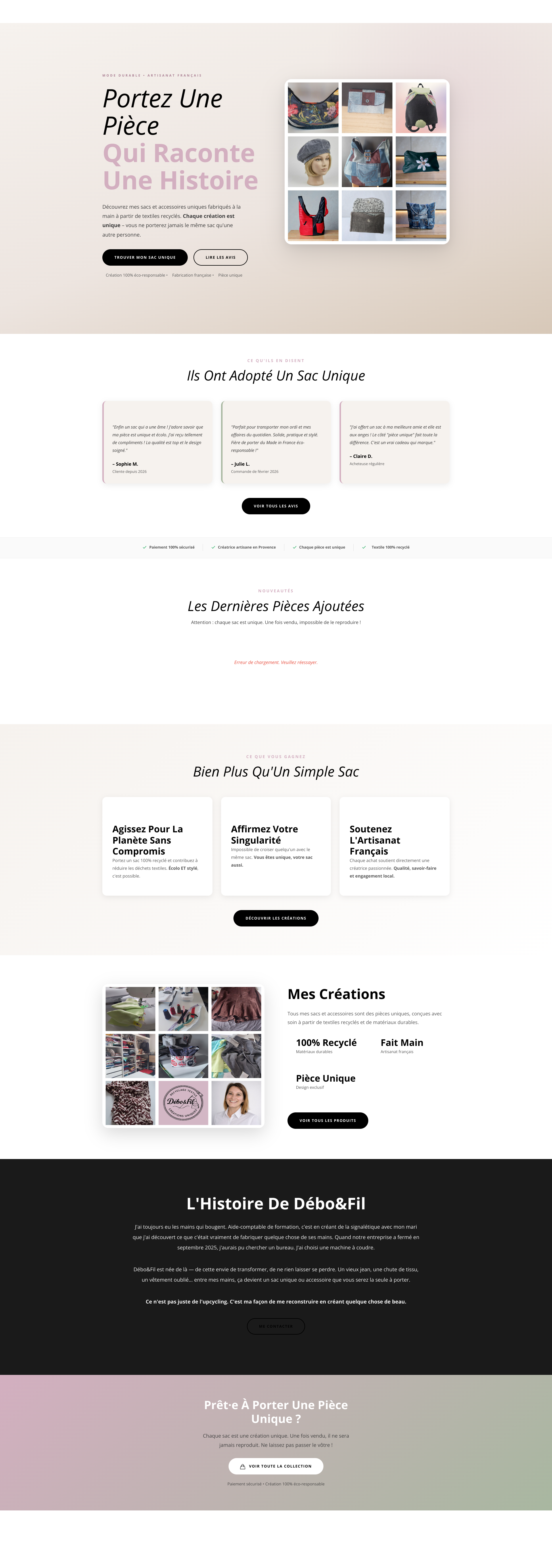 Aperçu du site
