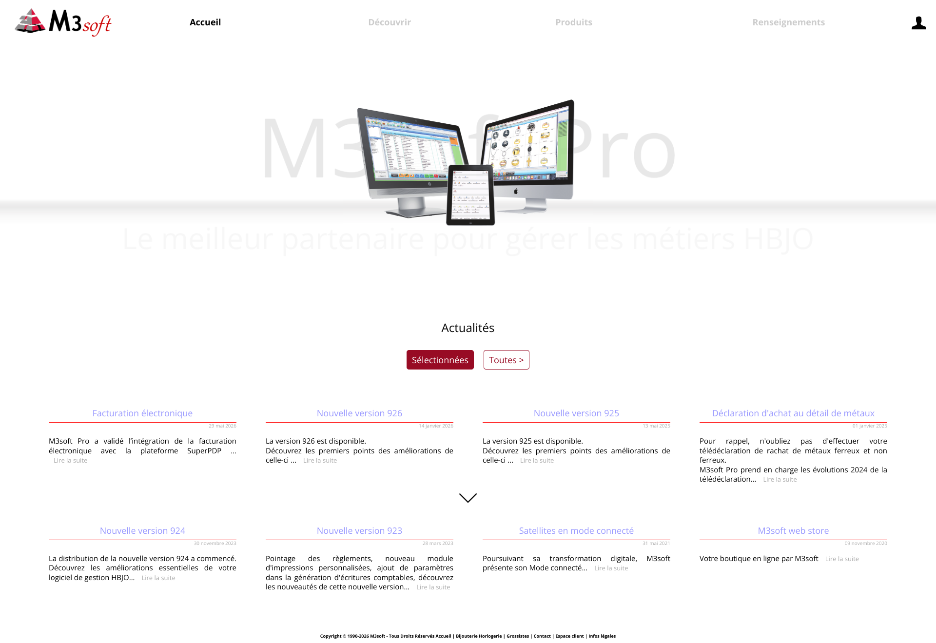 Aperçu du site