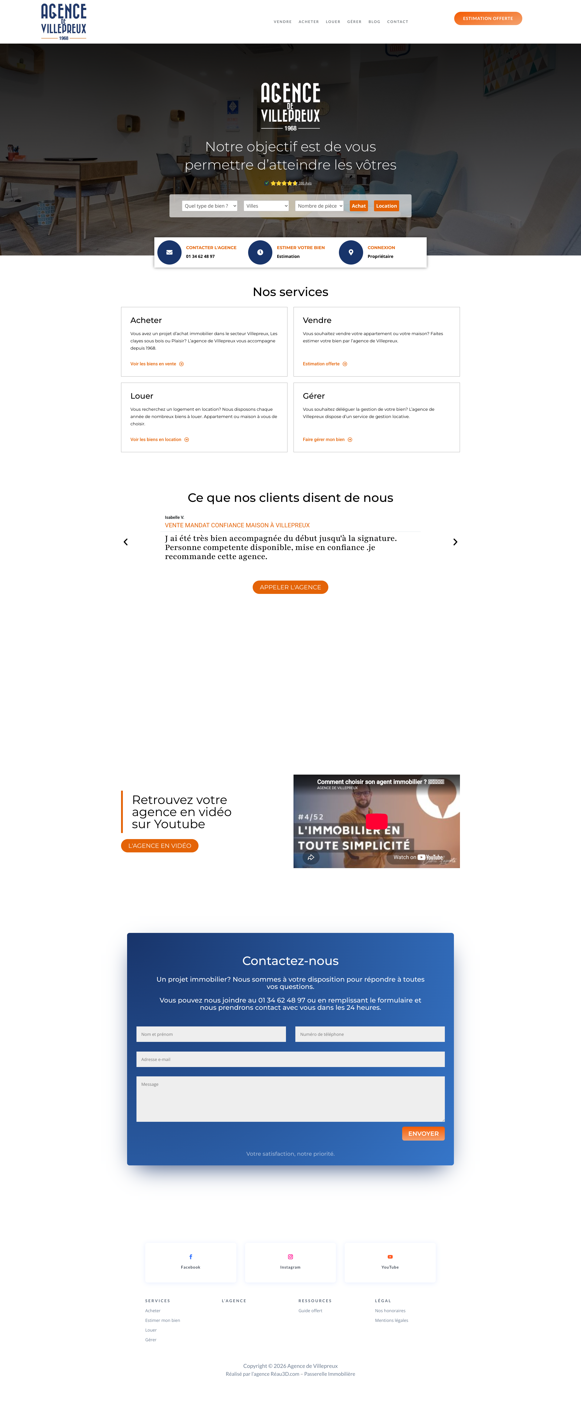 Aperçu du site