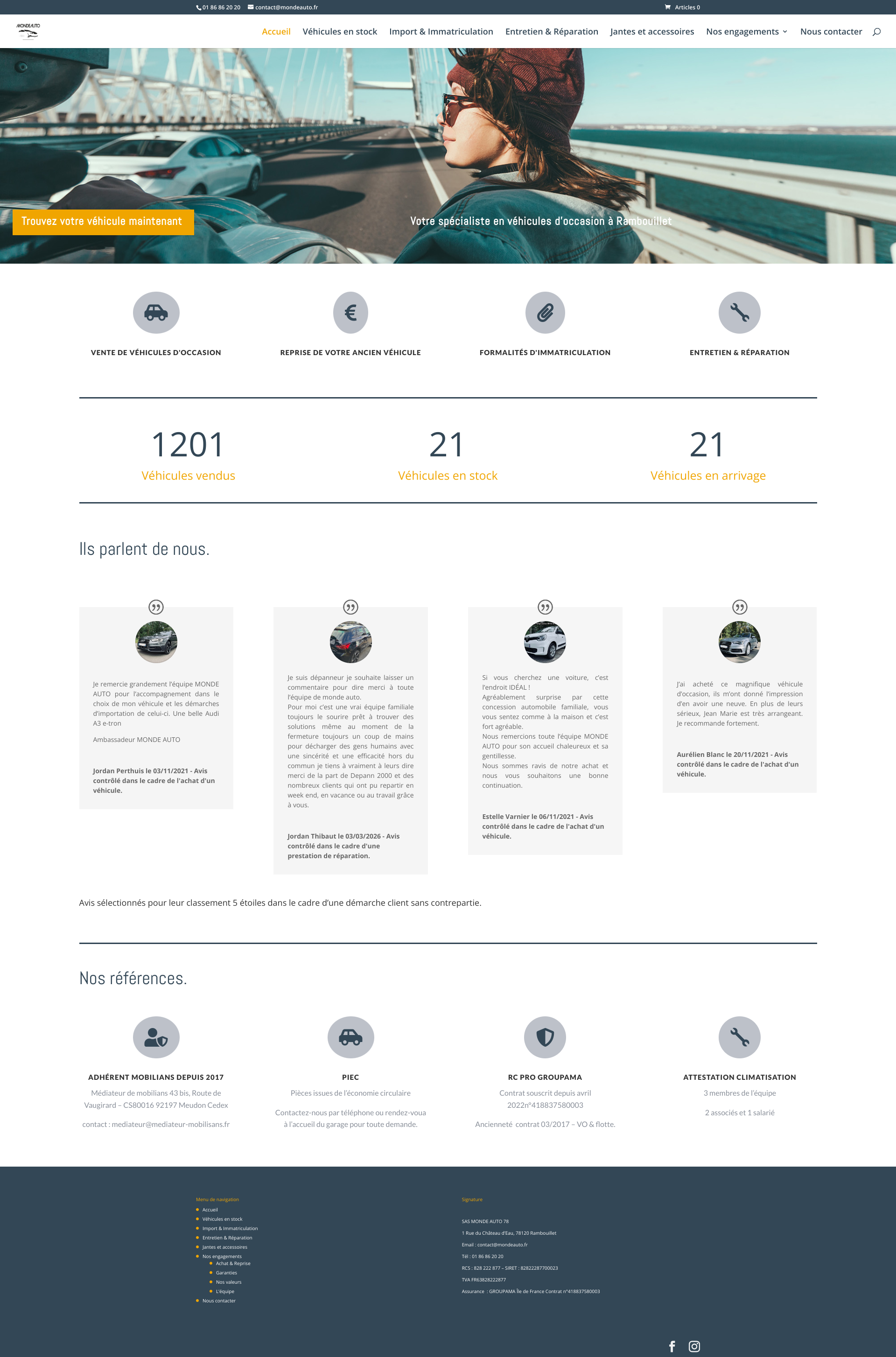 Aperçu du site