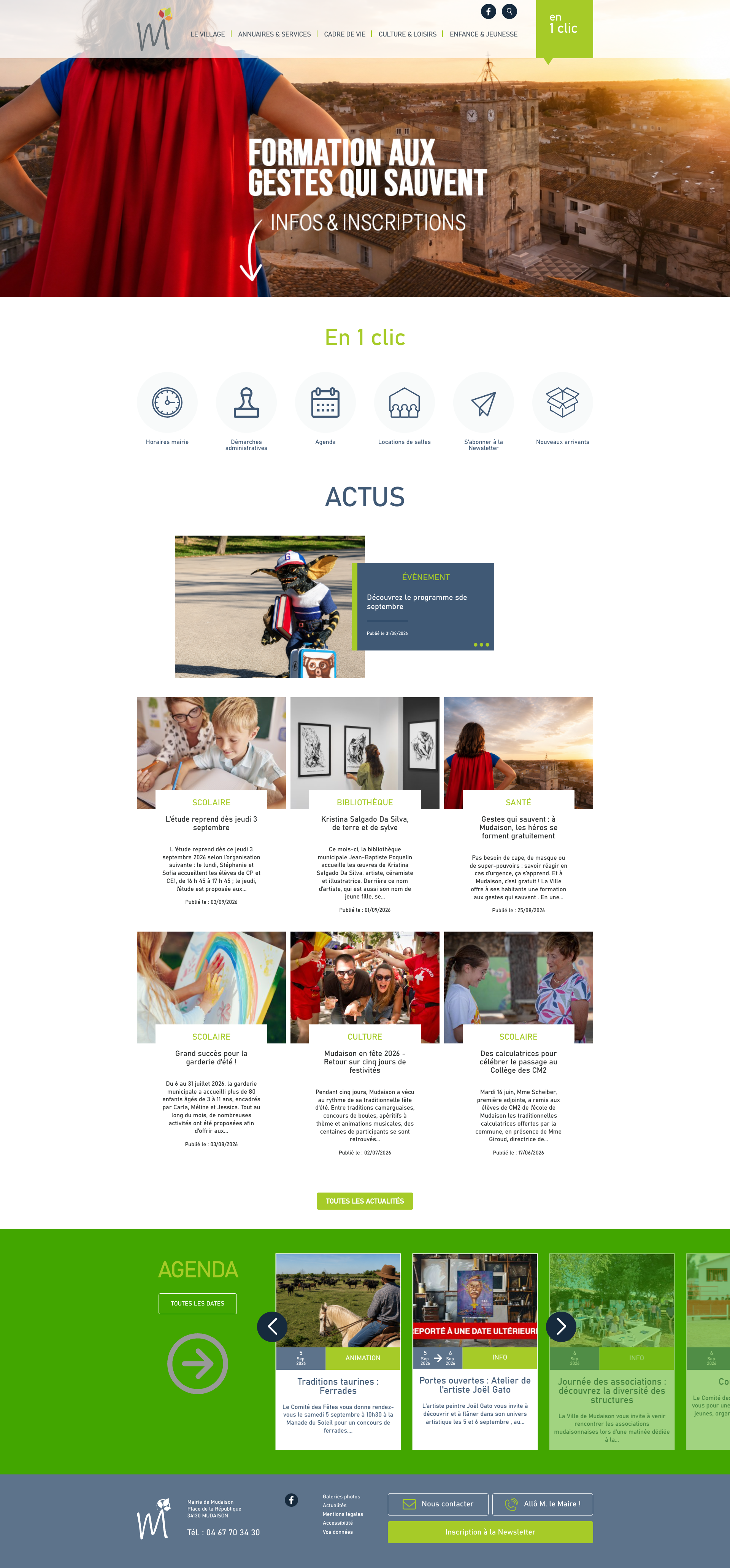 Aperçu du site