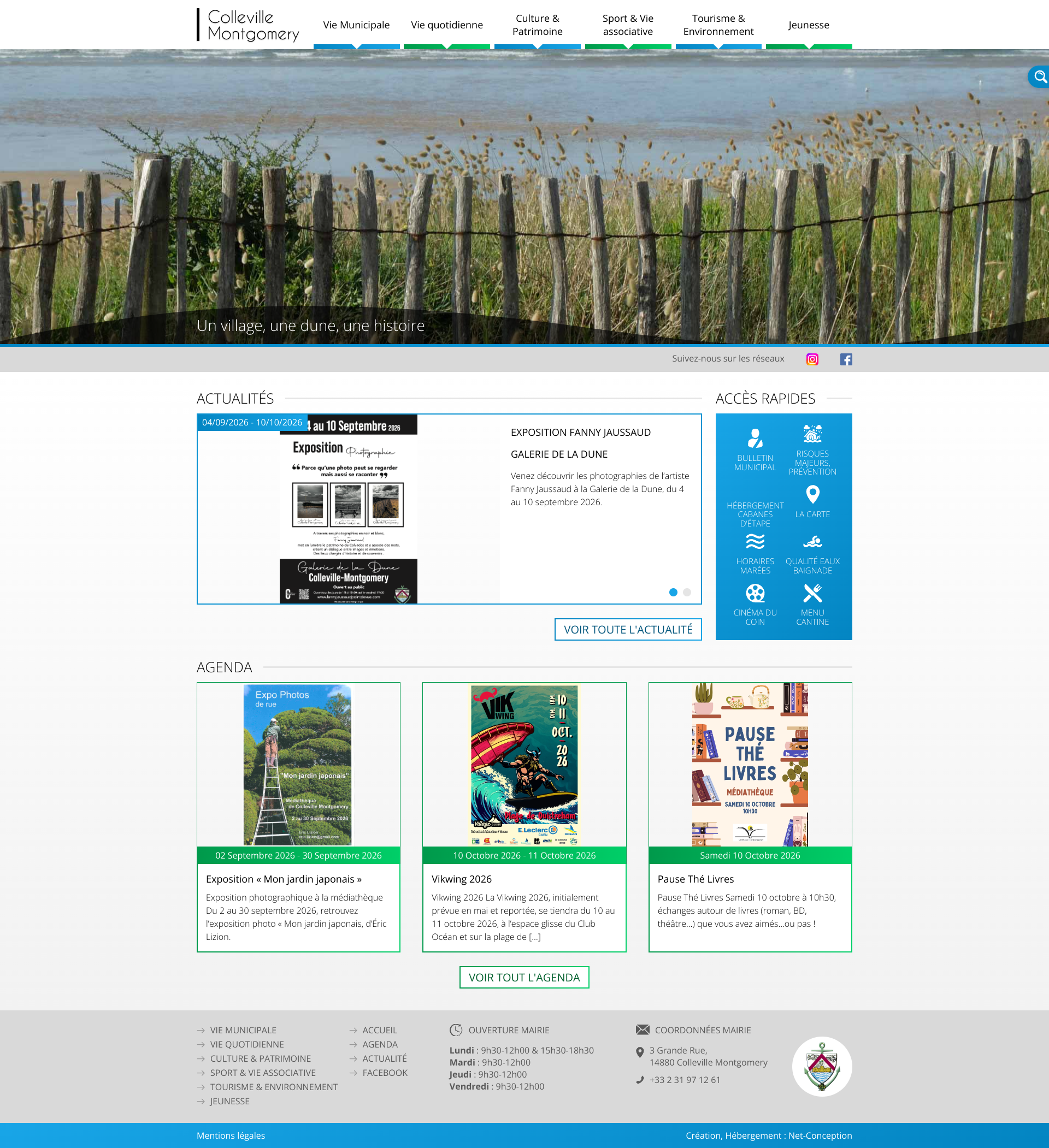 Aperçu du site