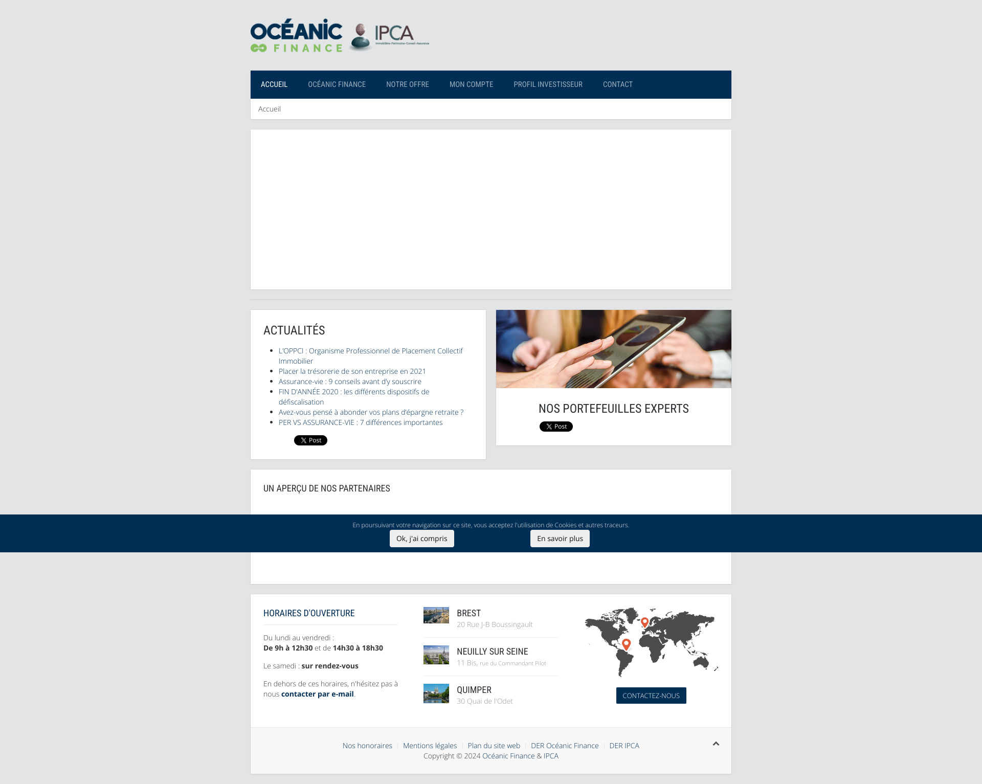 Aperçu du site
