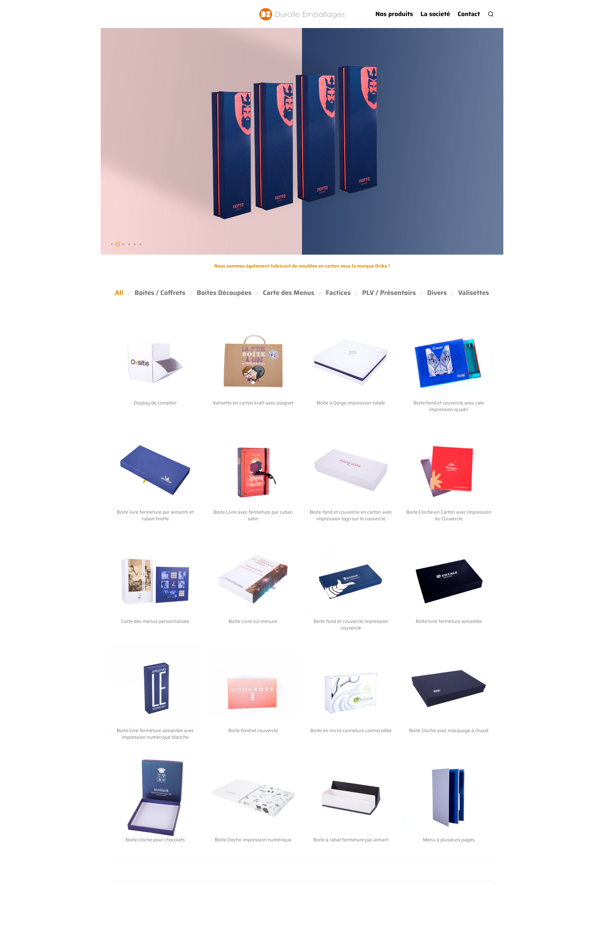 Aperçu du site