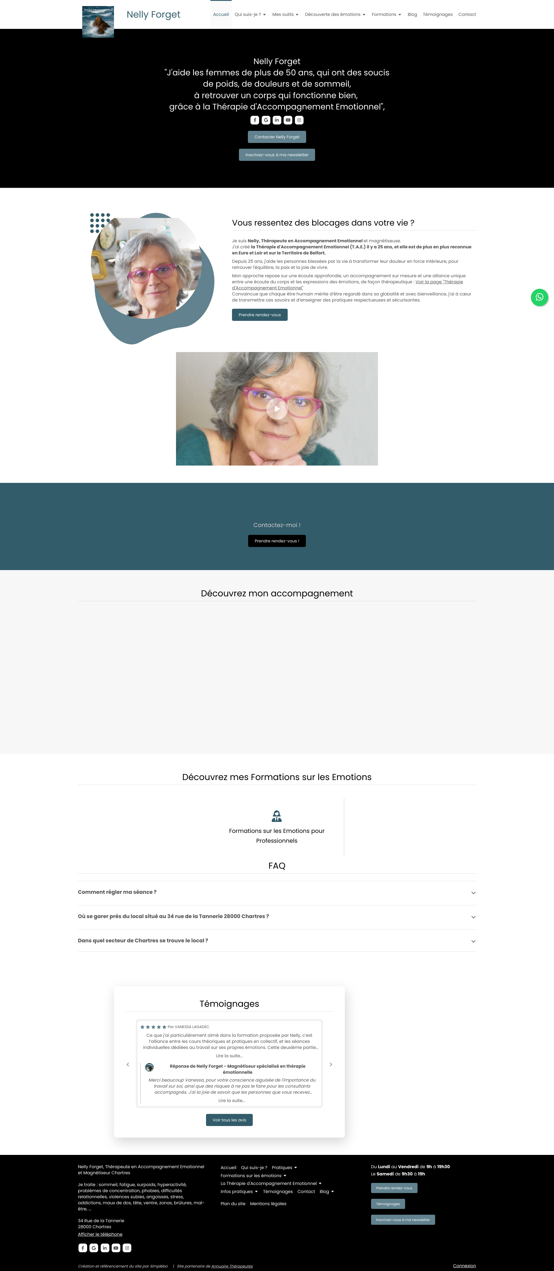 Aperçu du site