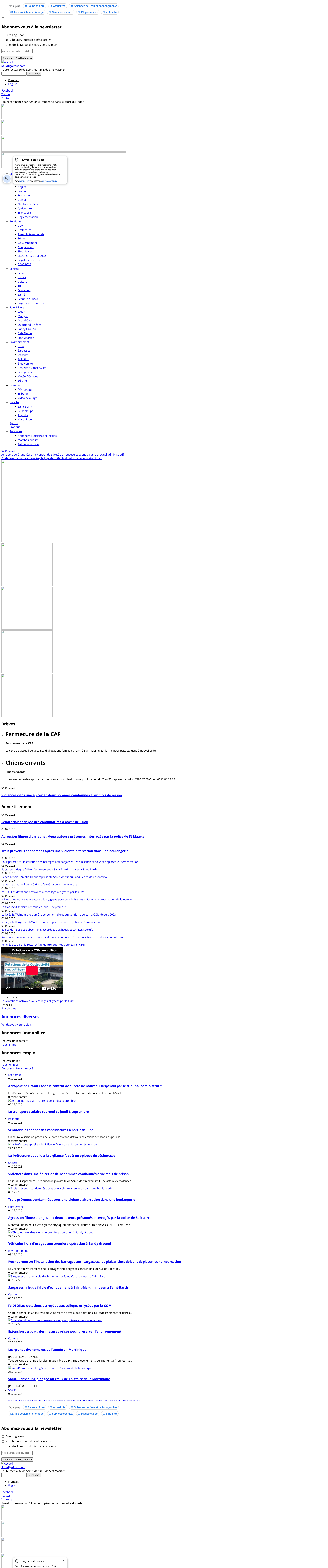 Aperçu du site