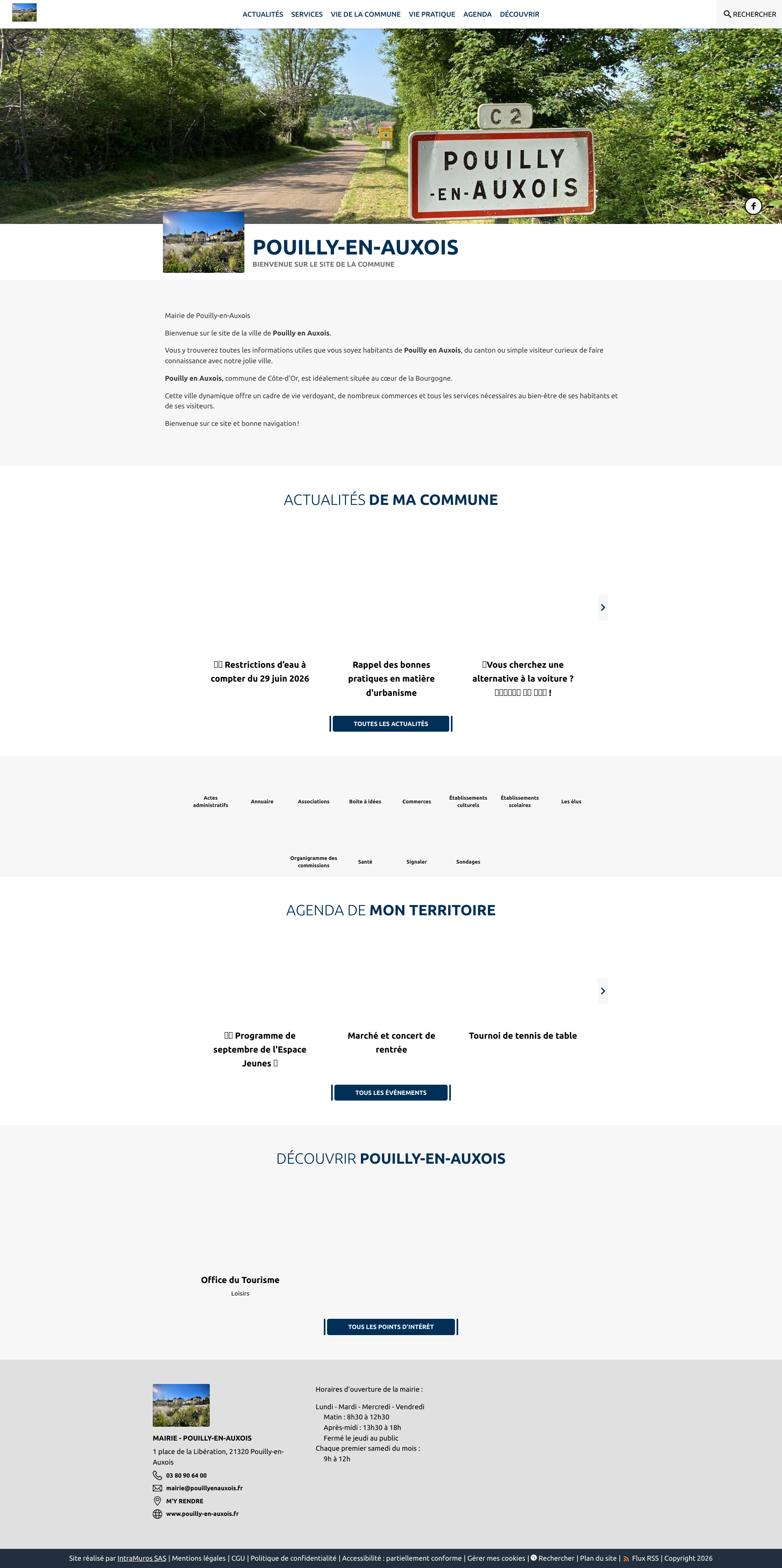 Aperçu du site