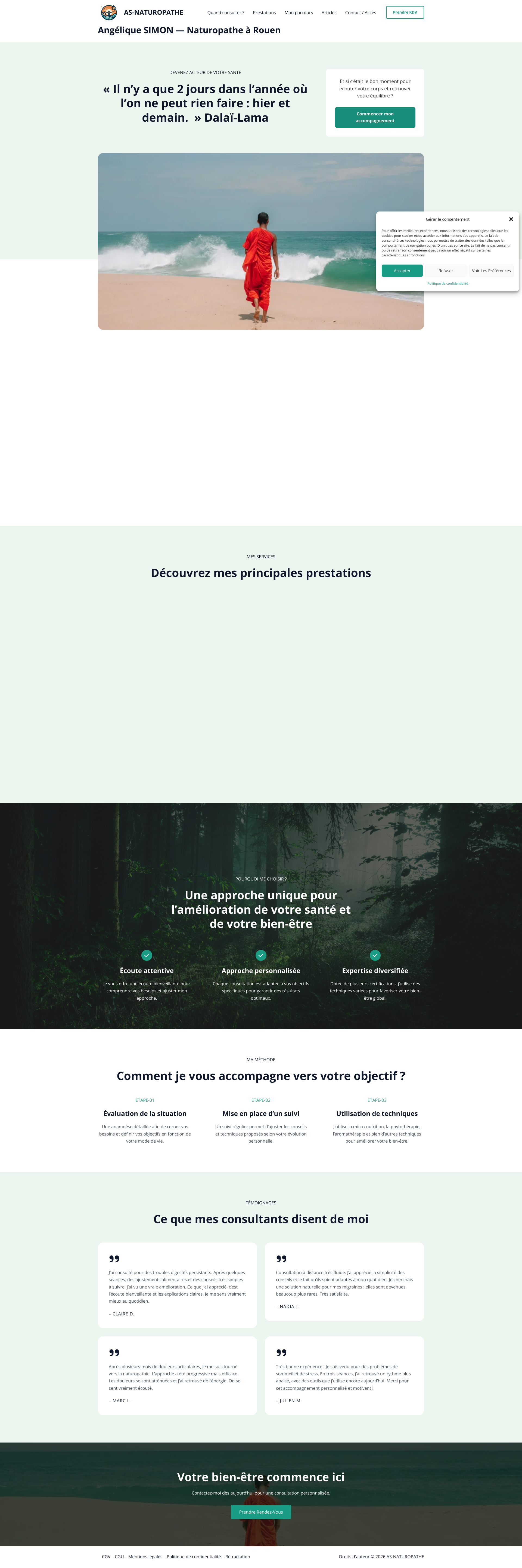 Aperçu du site