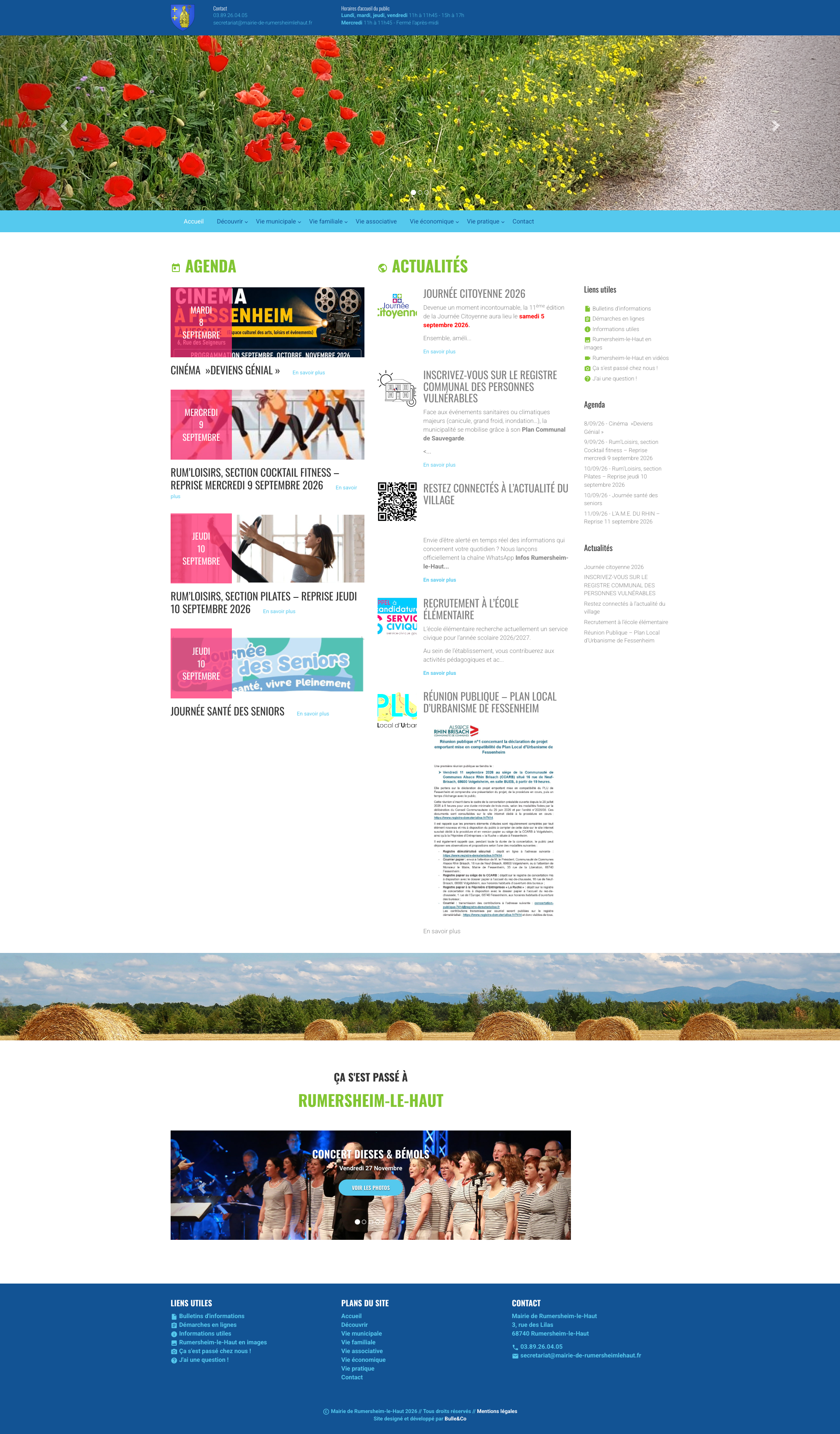Aperçu du site