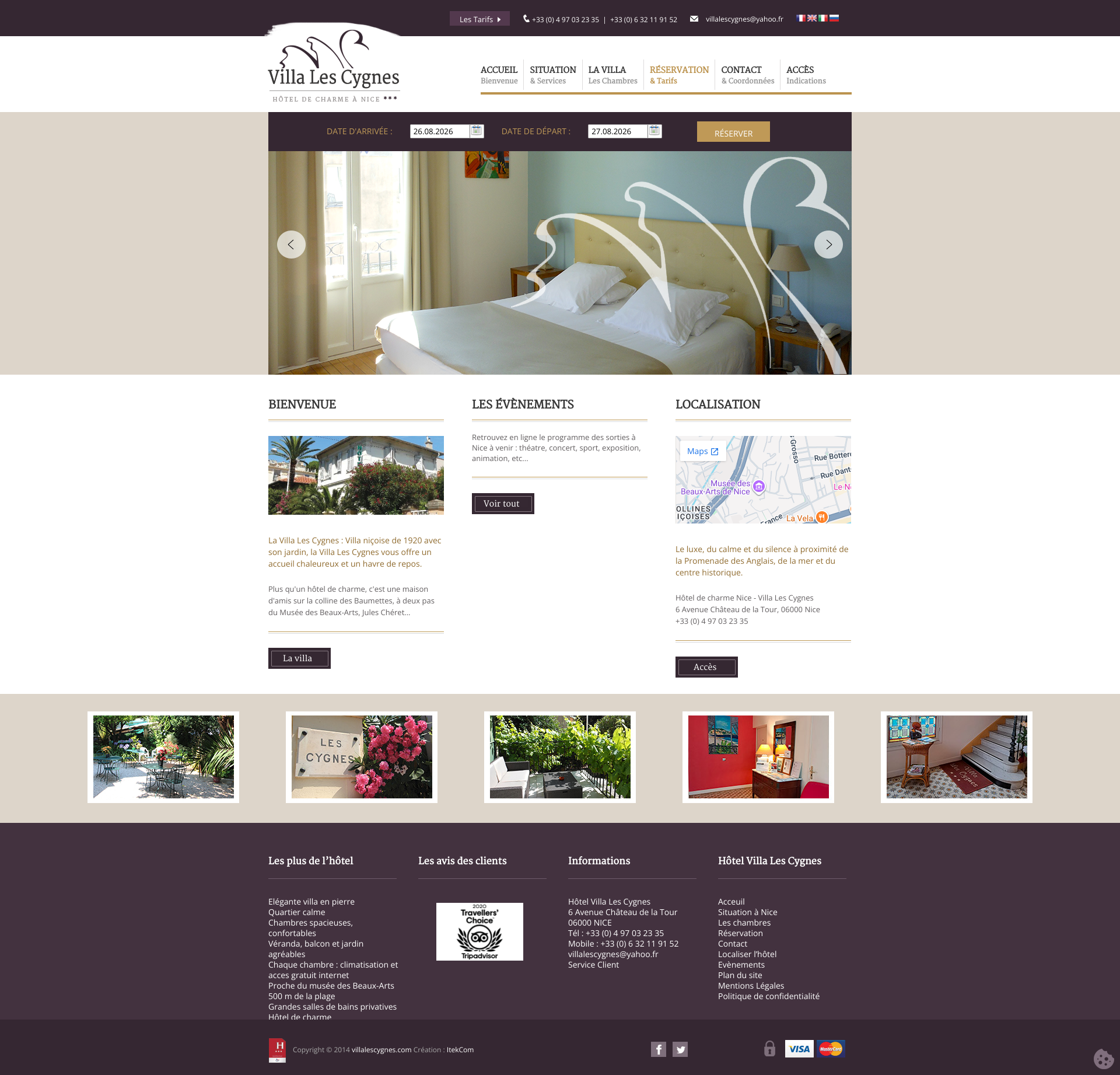 Aperçu du site