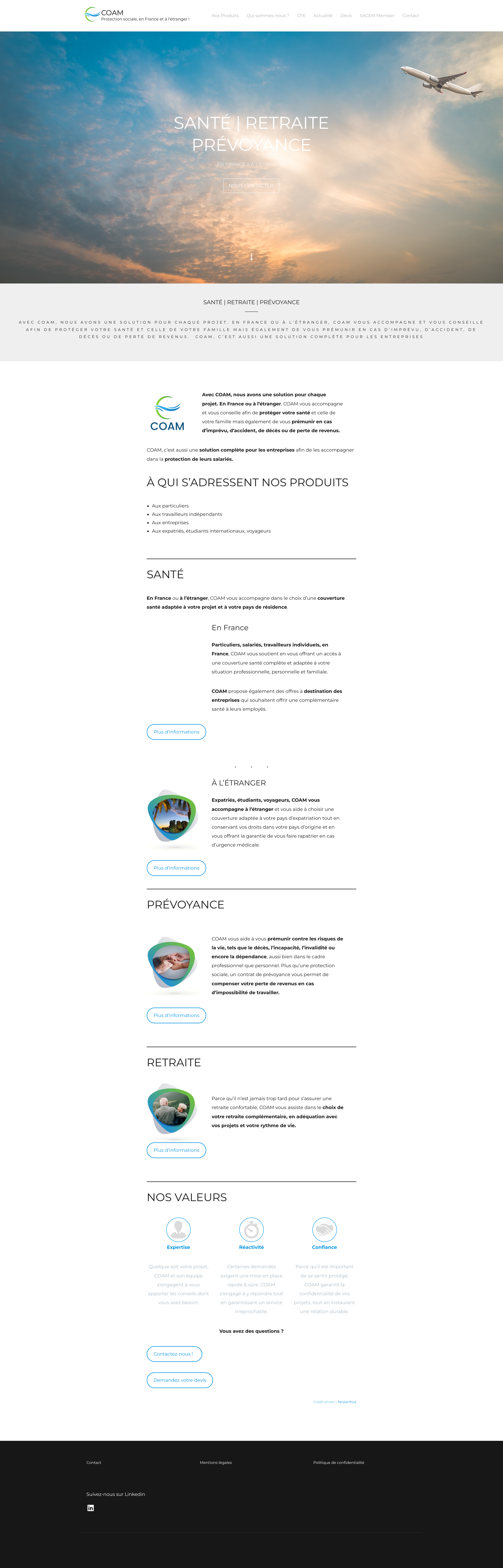 Aperçu du site
