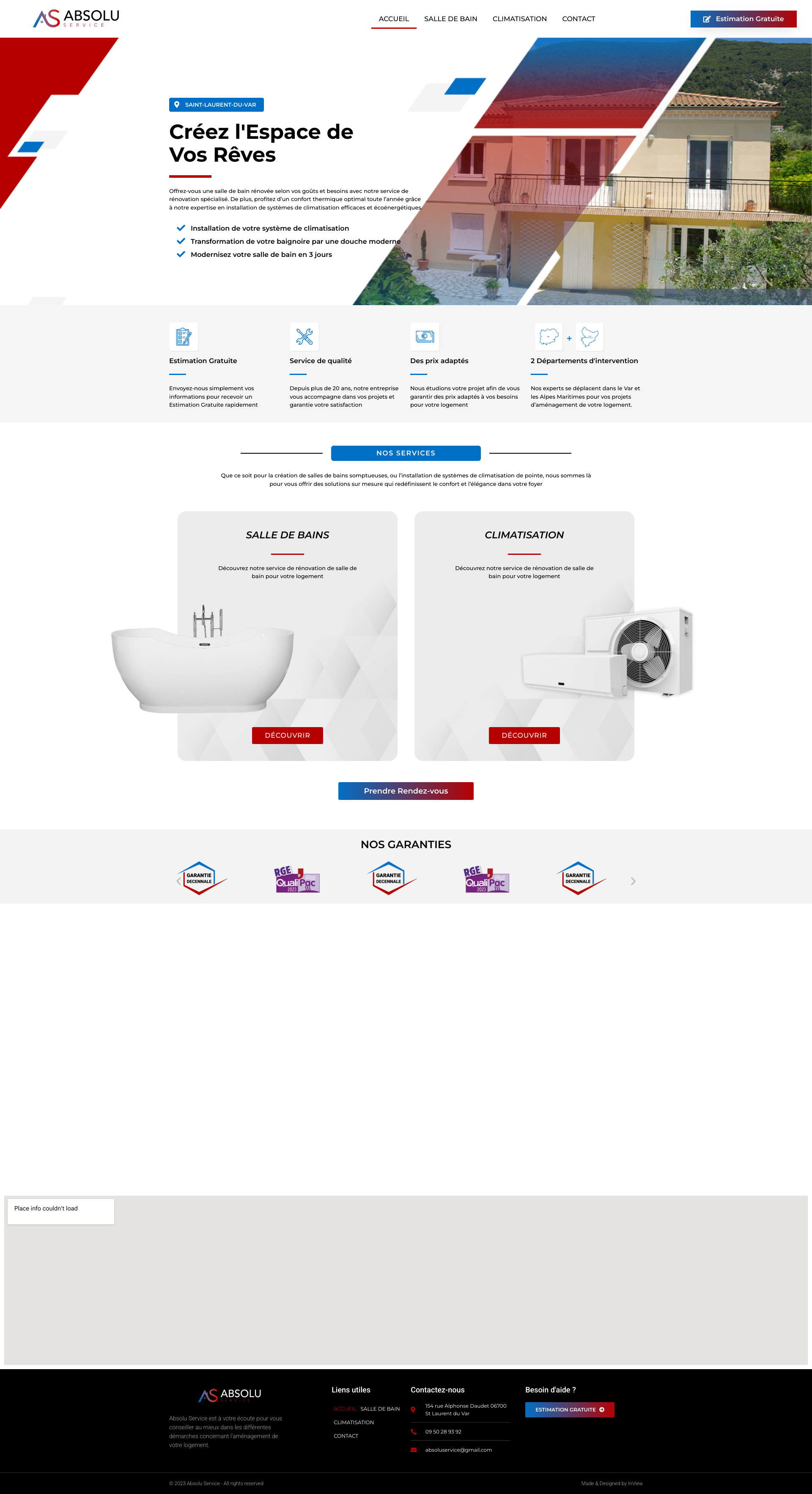 Aperçu du site