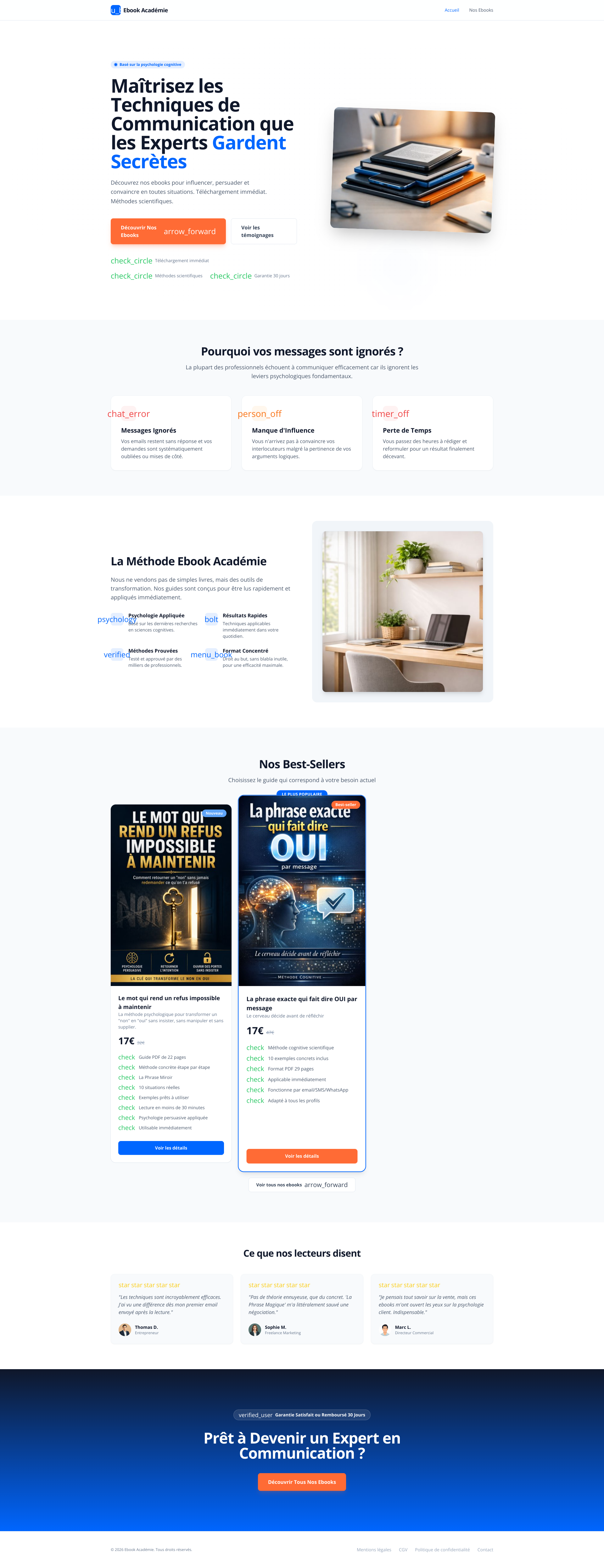Aperçu du site