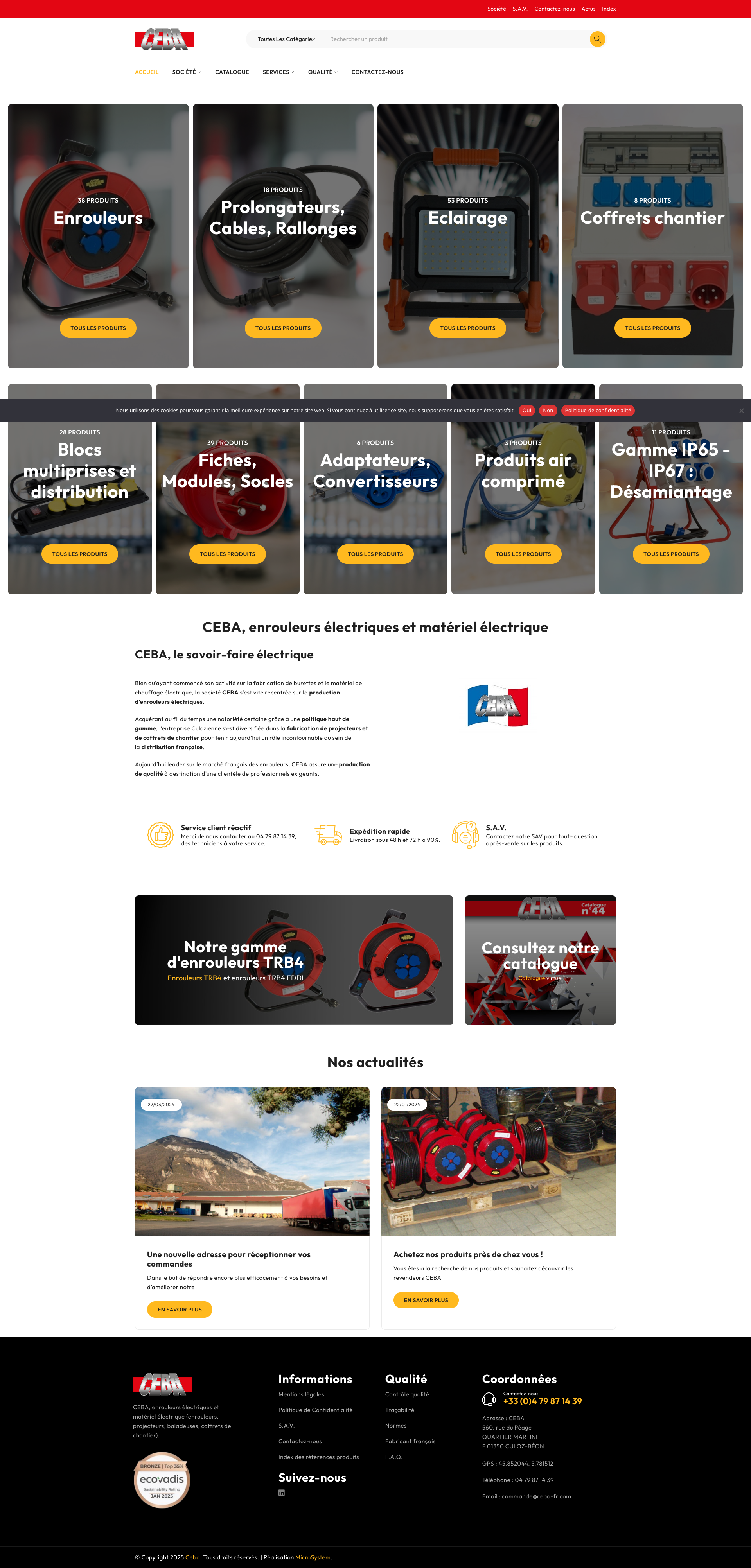Aperçu du site