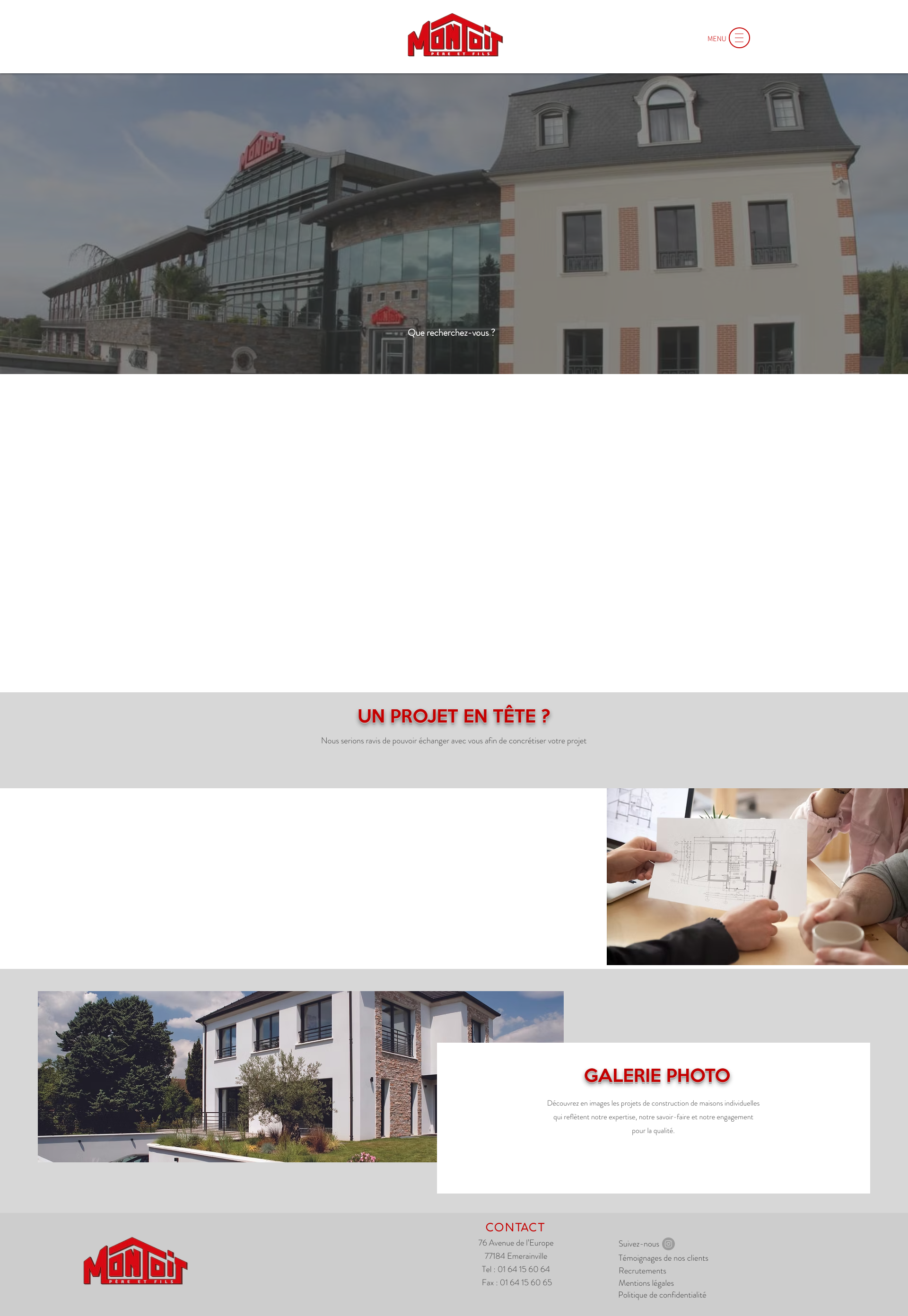 Aperçu du site