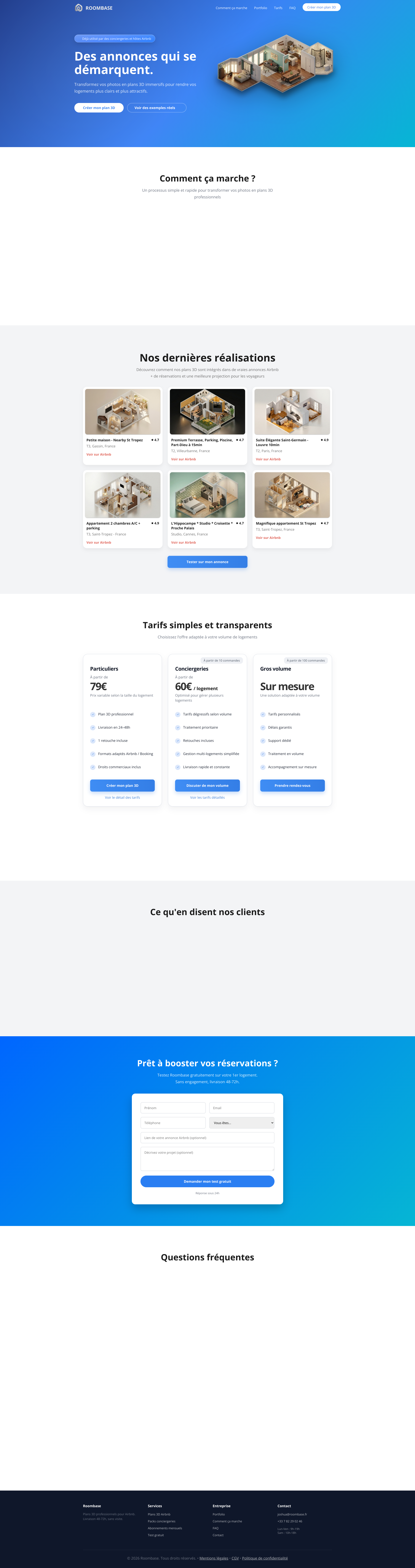 Aperçu du site