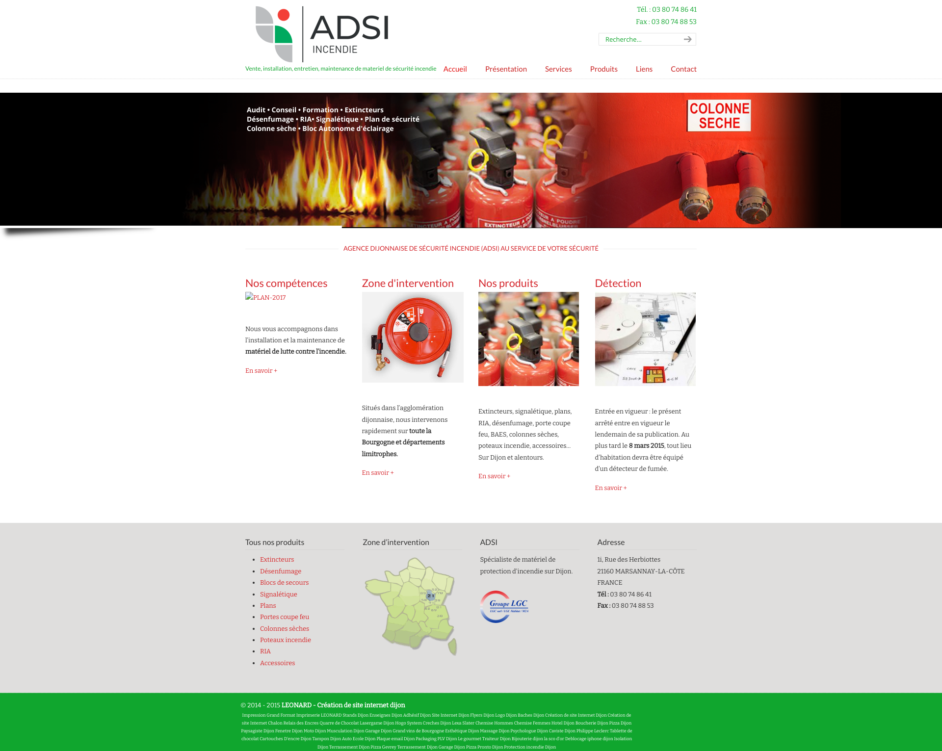 Aperçu du site
