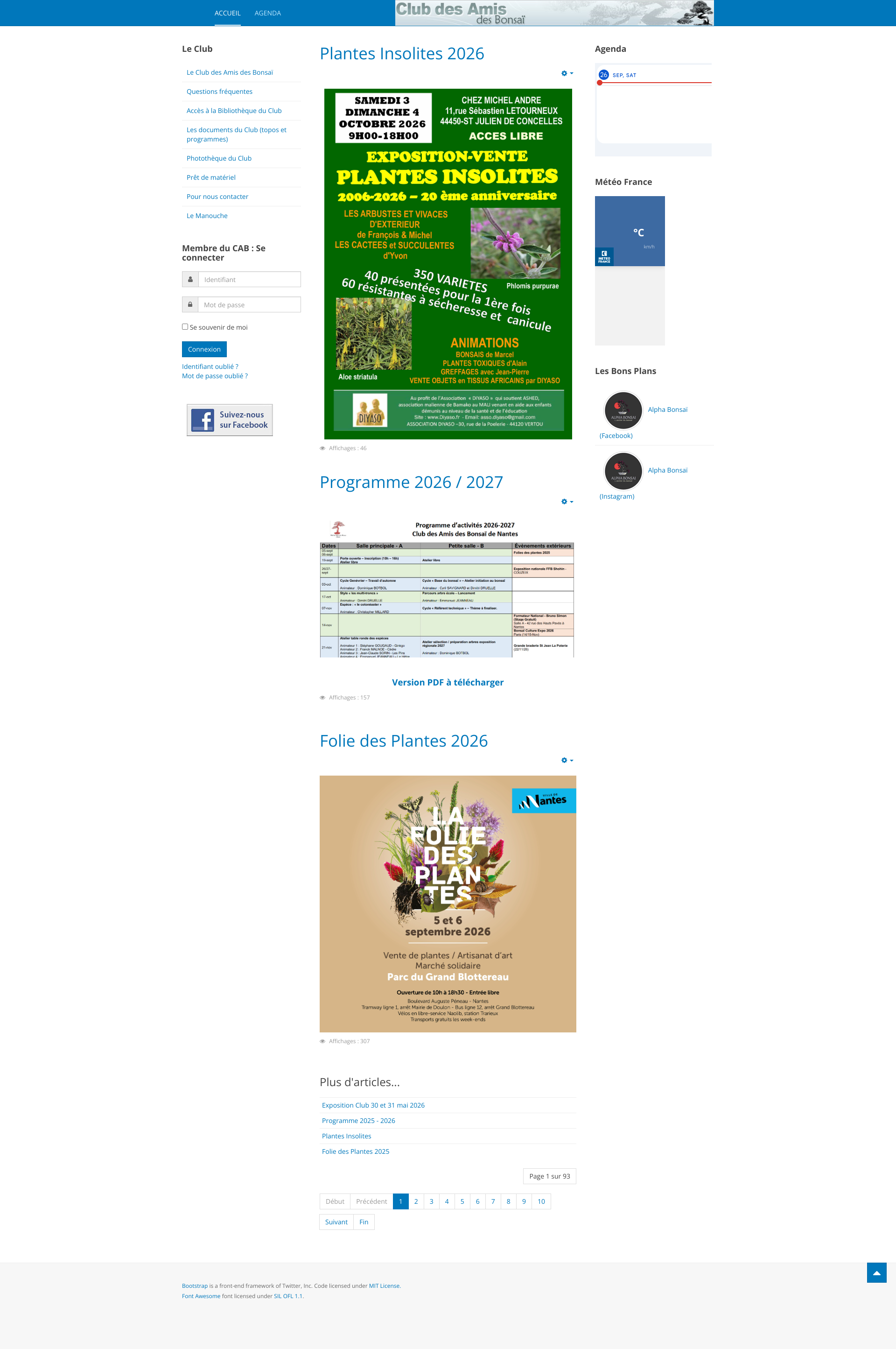 Aperçu du site