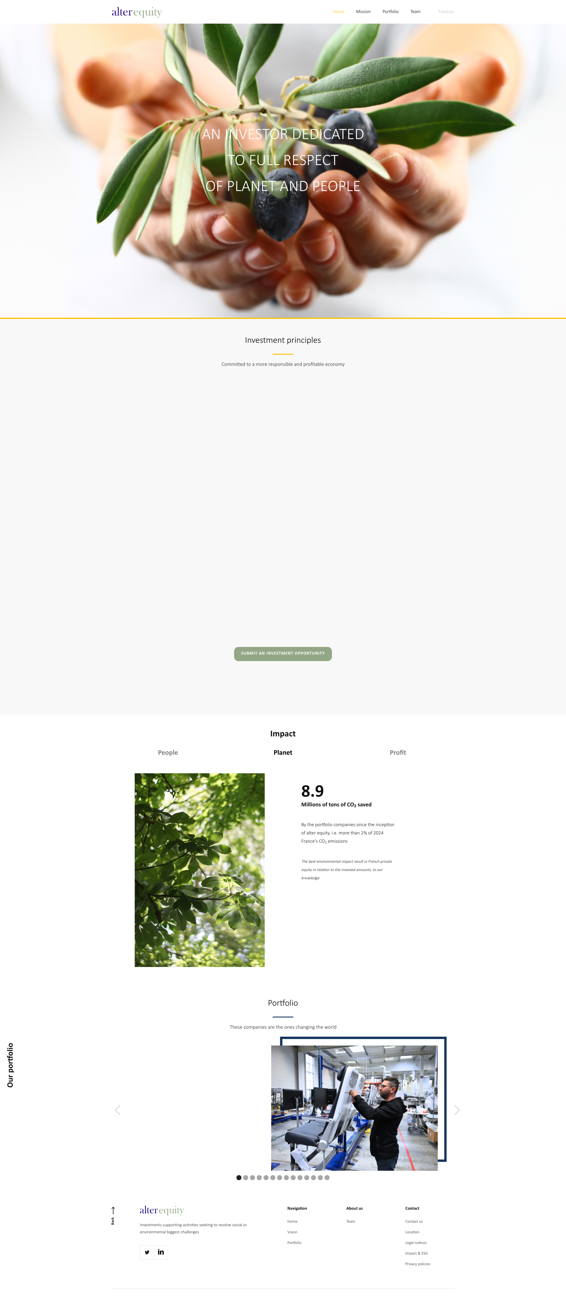 Aperçu du site