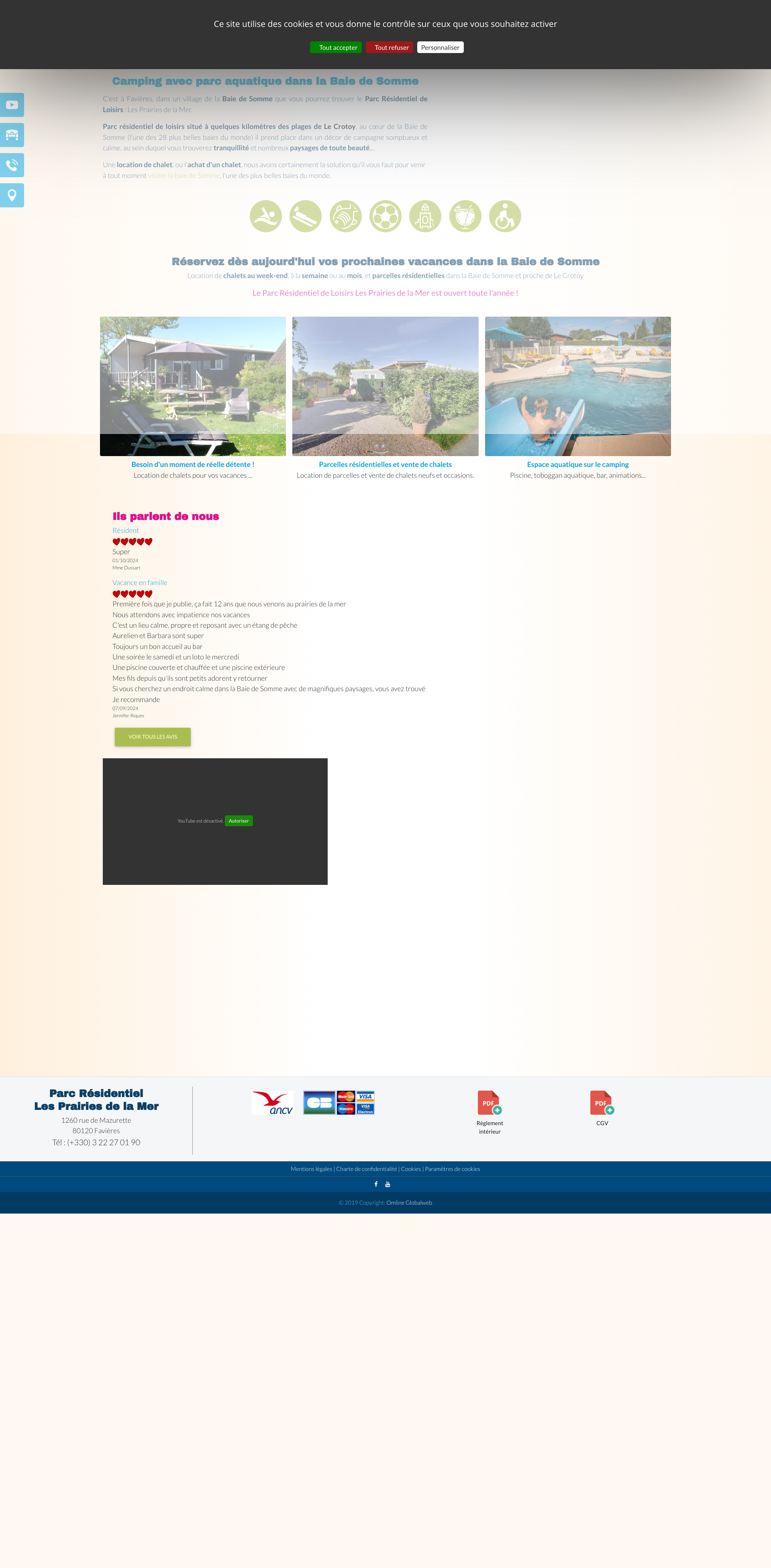 Aperçu du site