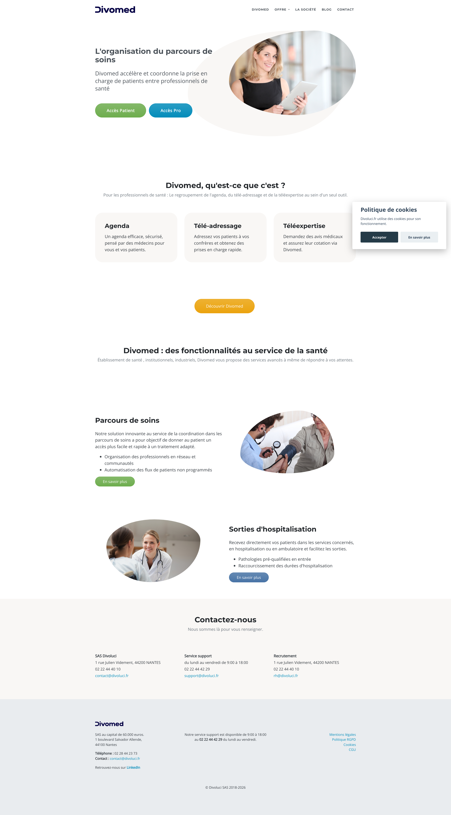 Aperçu du site