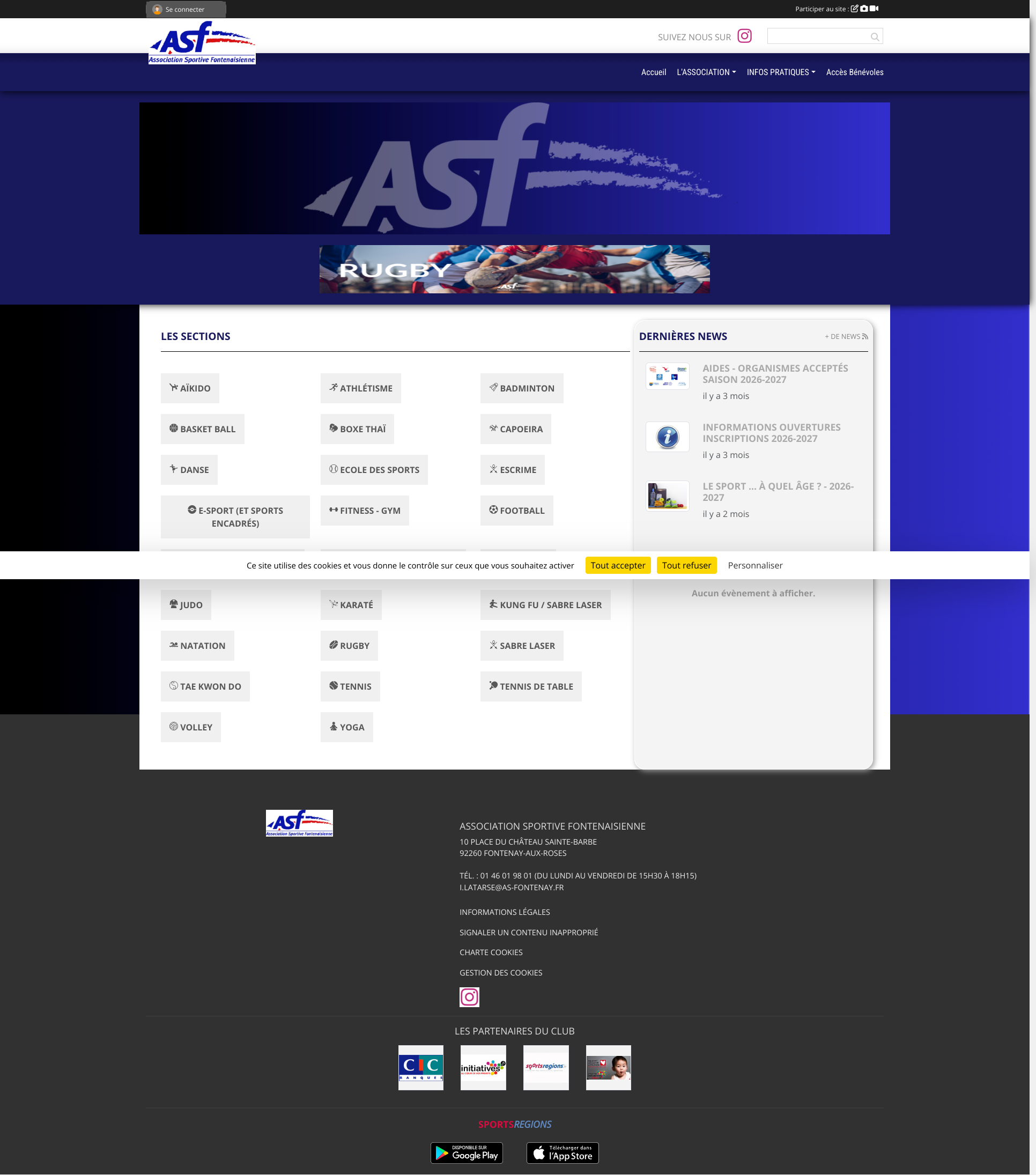 Aperçu du site