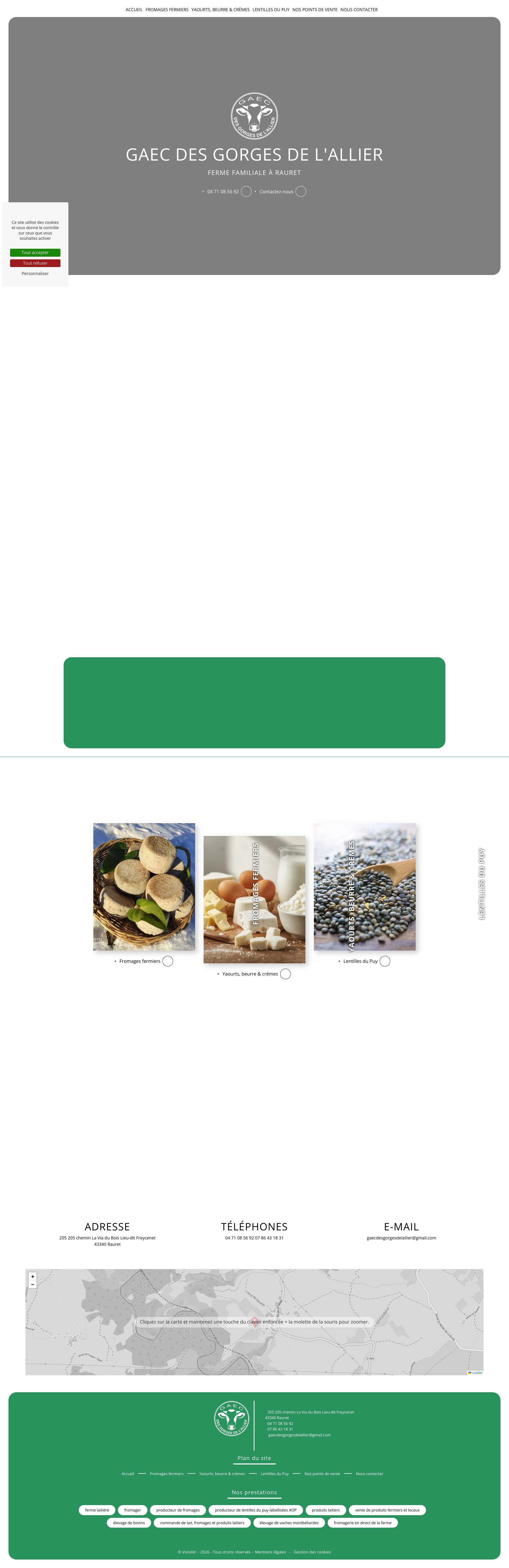 Aperçu du site