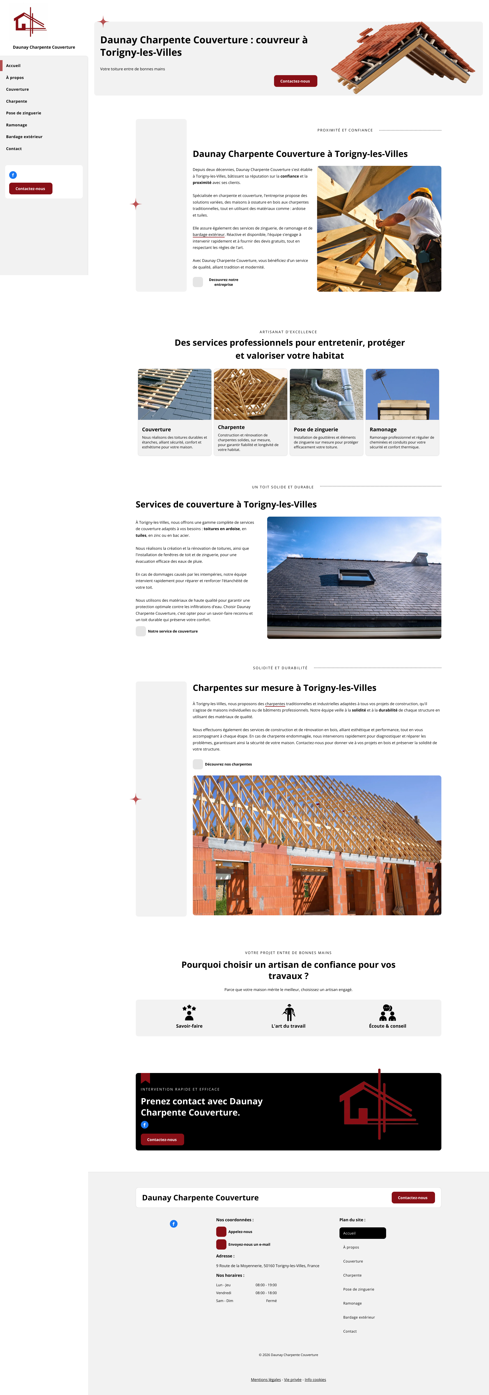 Aperçu du site