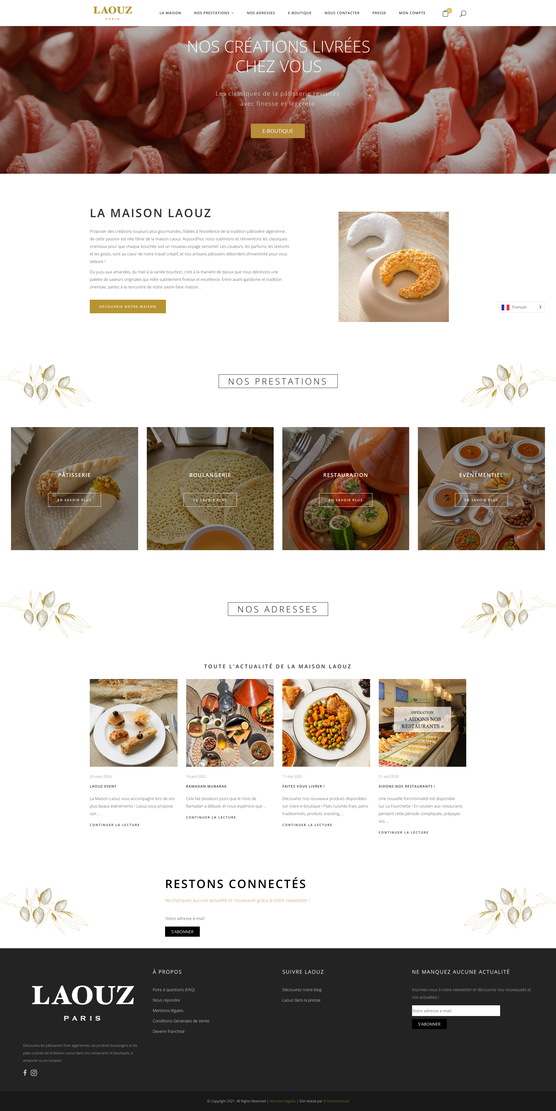 Aperçu du site