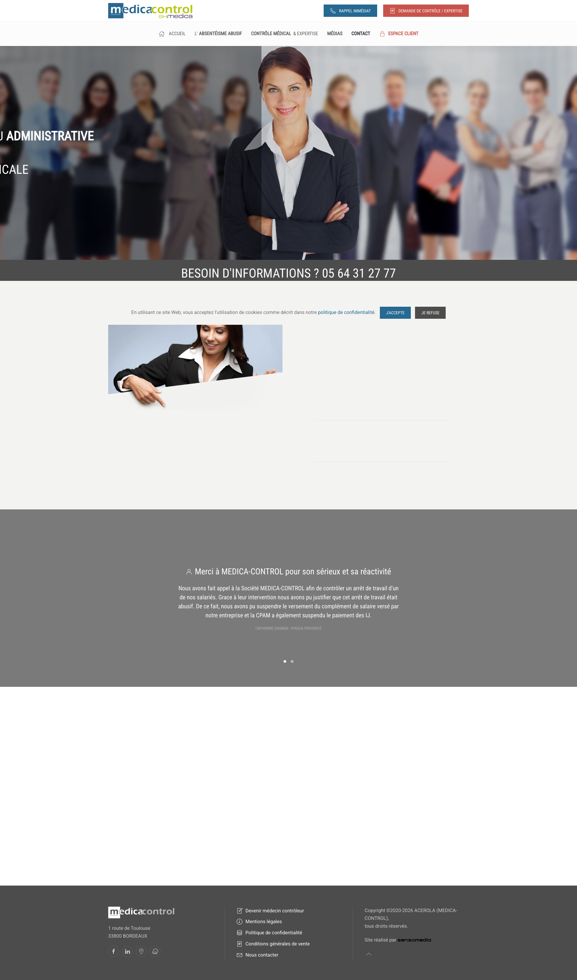 Aperçu du site
