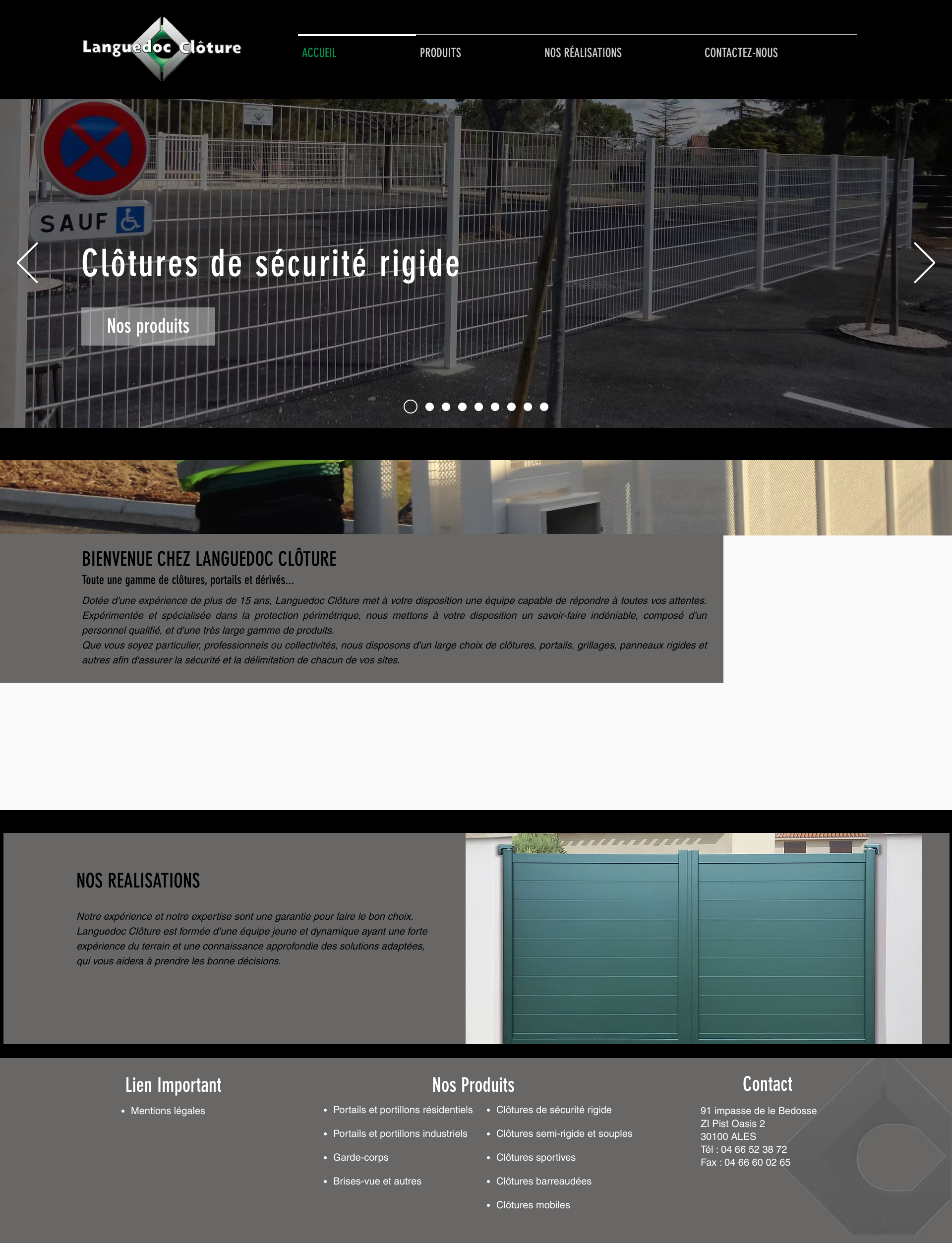 Aperçu du site