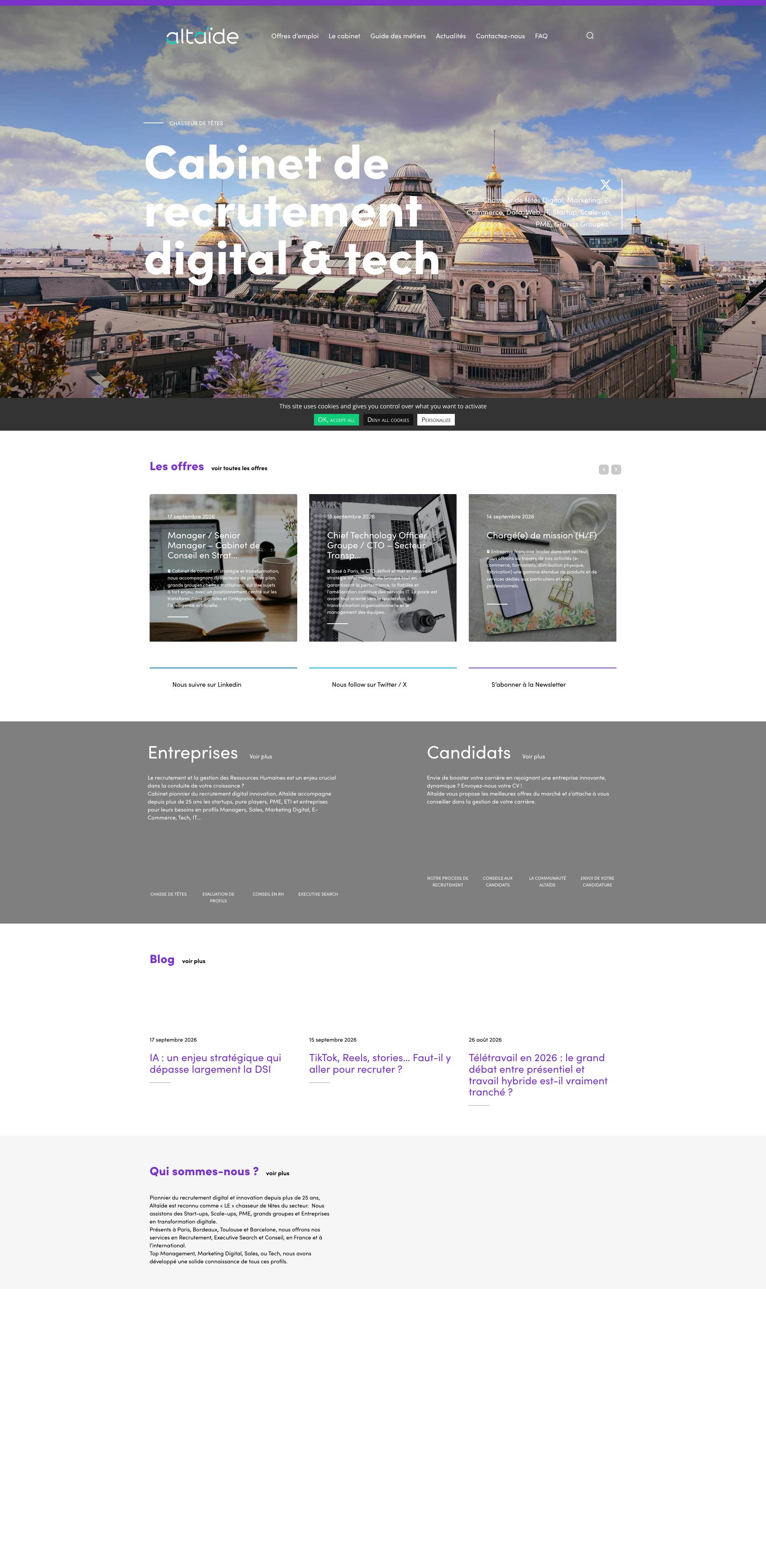 Aperçu du site
