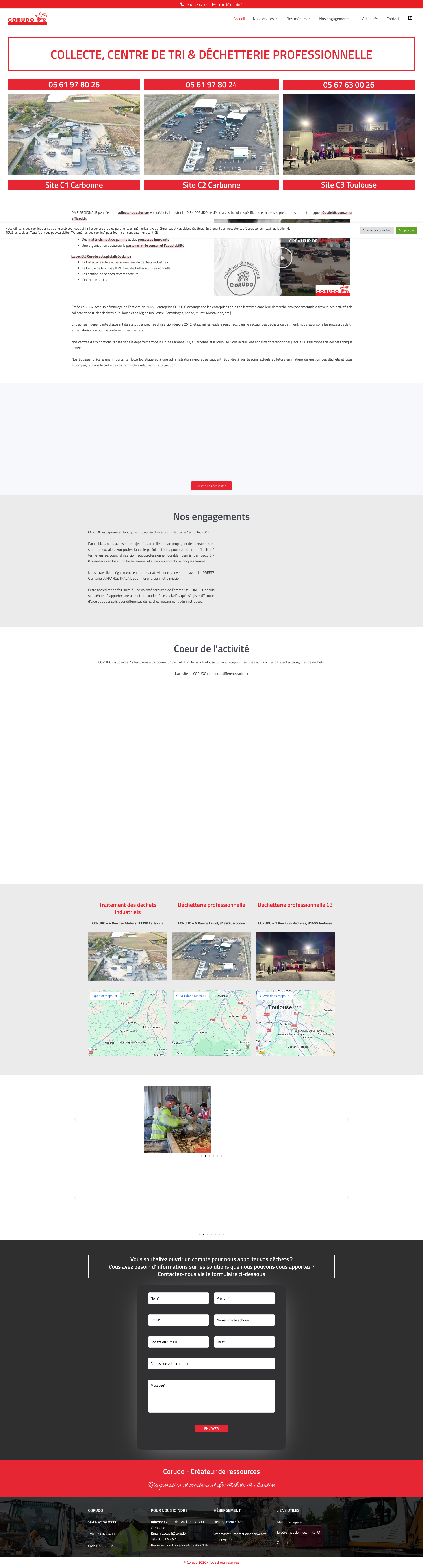 Aperçu du site