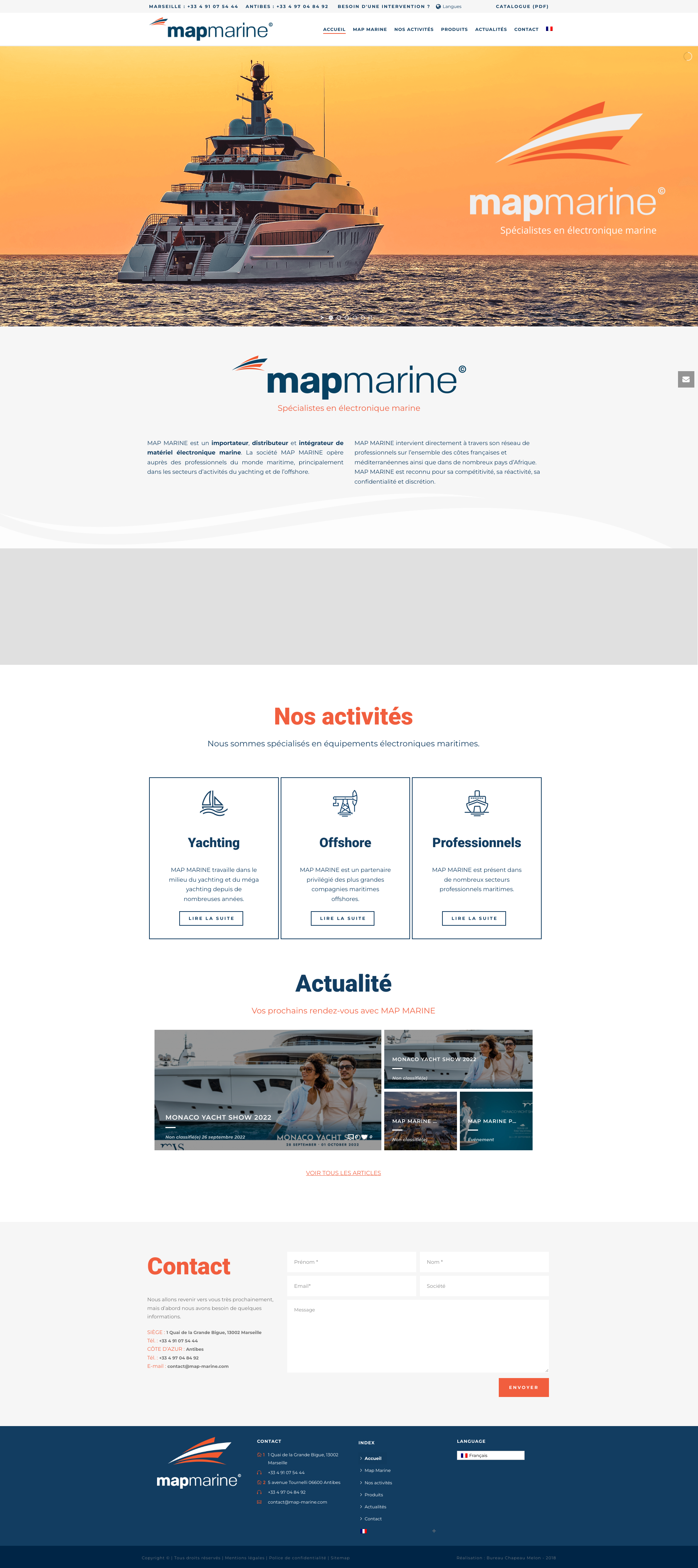 Aperçu du site