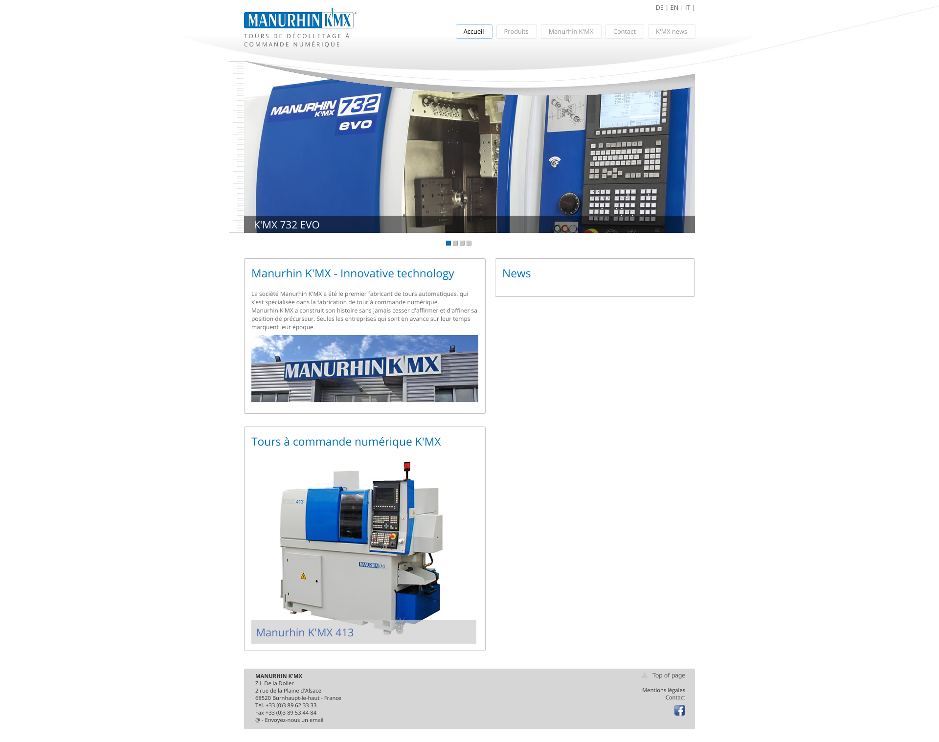 Aperçu du site