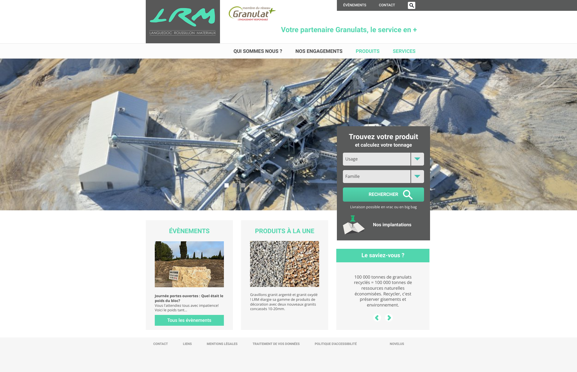 Aperçu du site