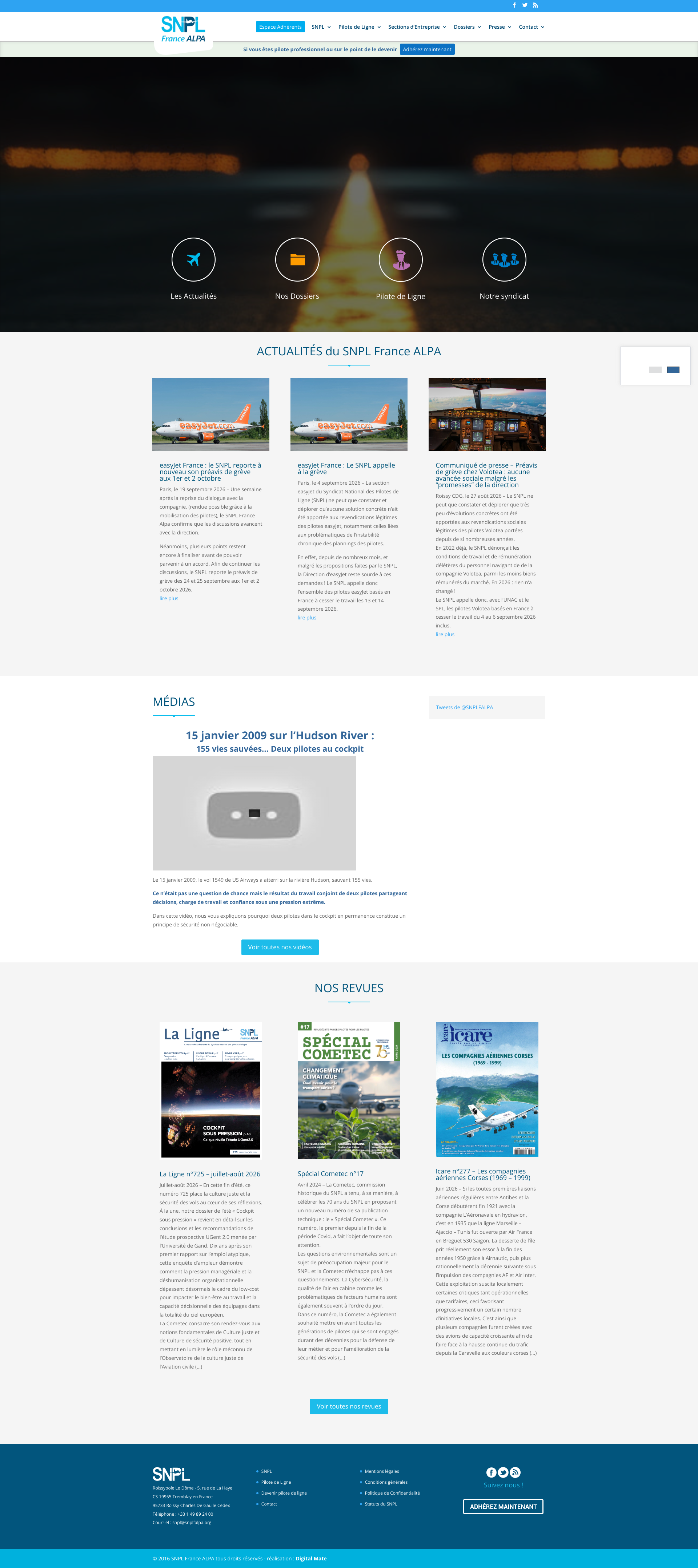 Aperçu du site