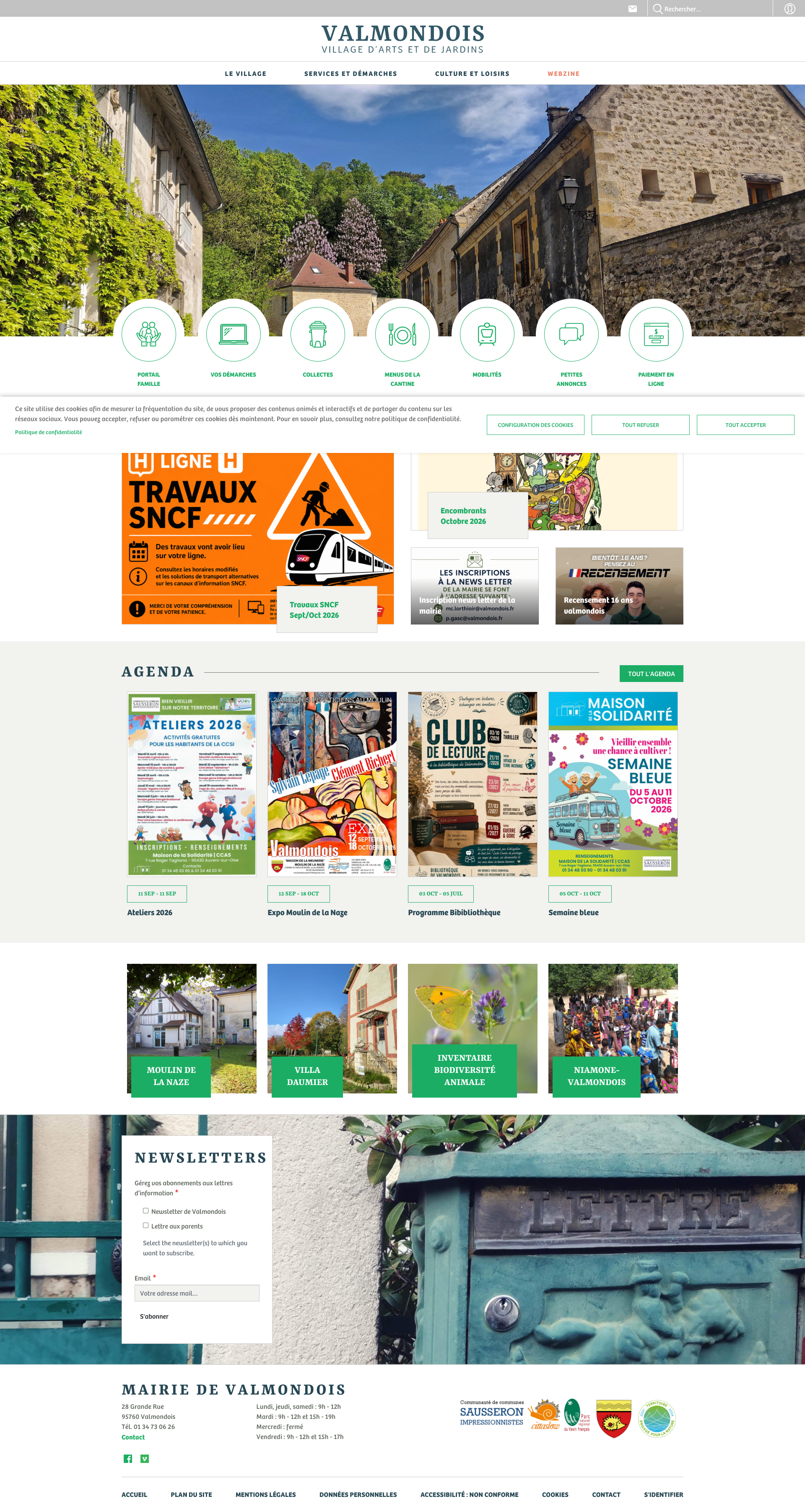 Aperçu du site