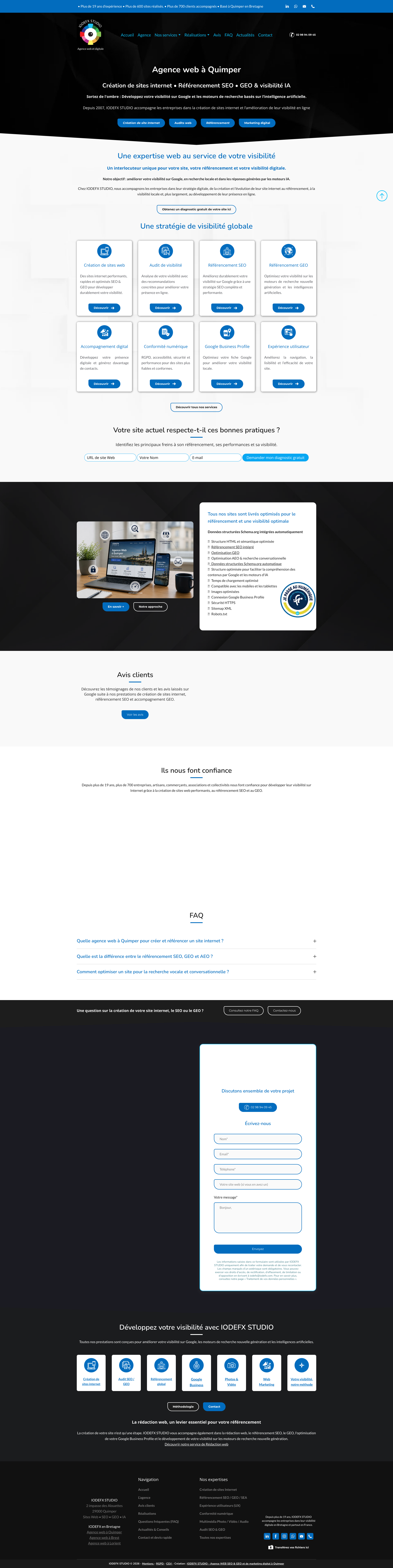 Aperçu du site