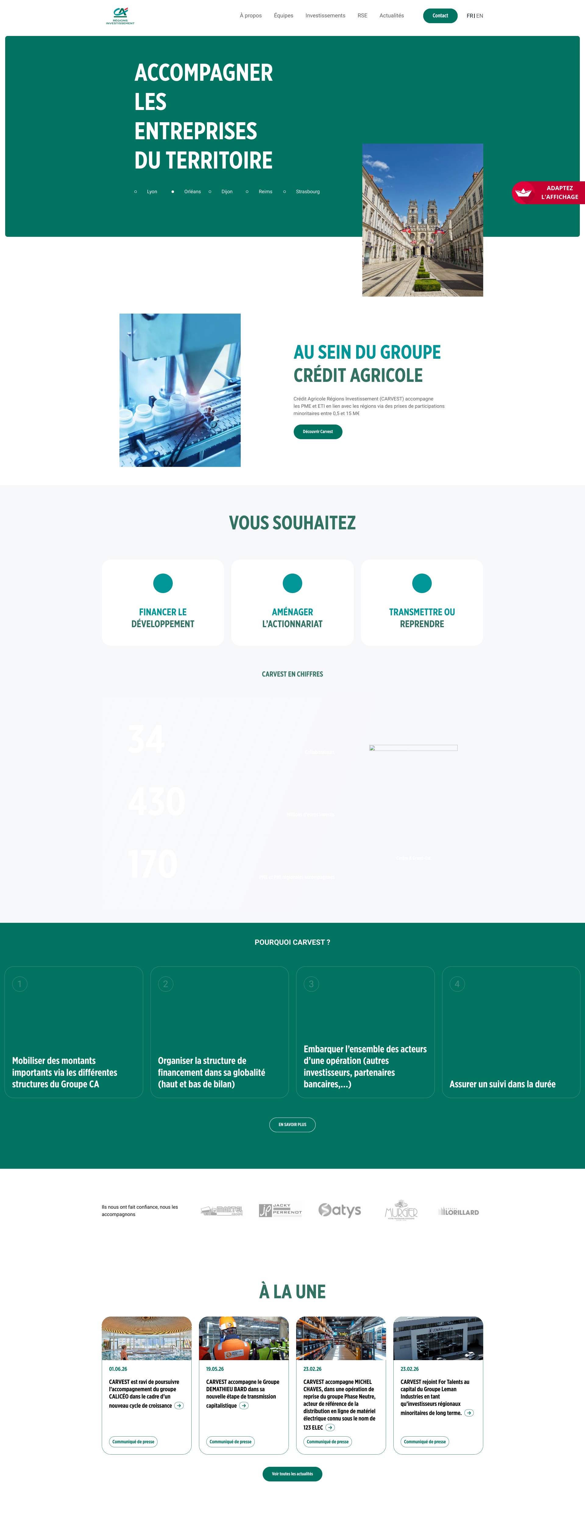 Aperçu du site