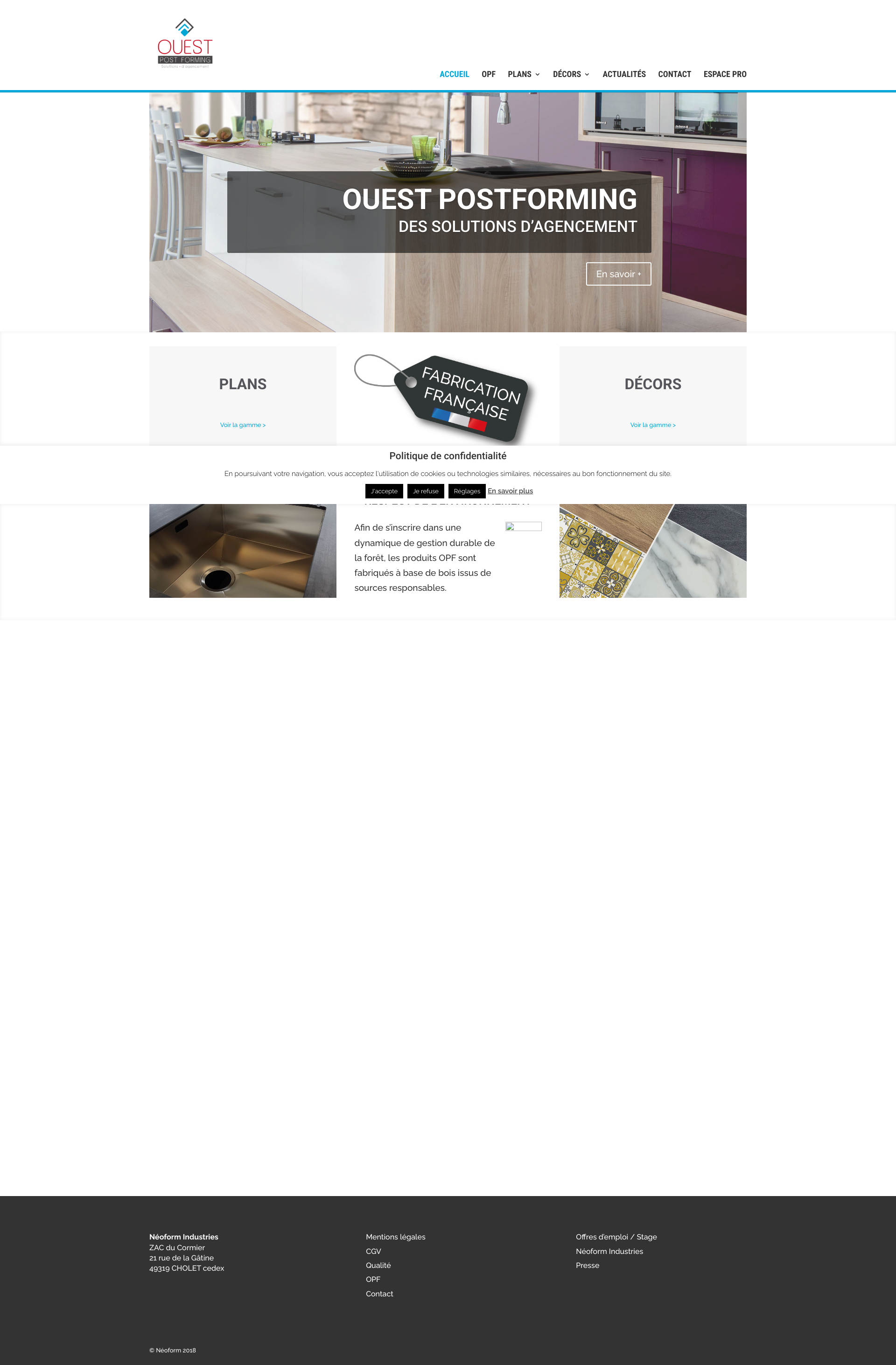 Aperçu du site